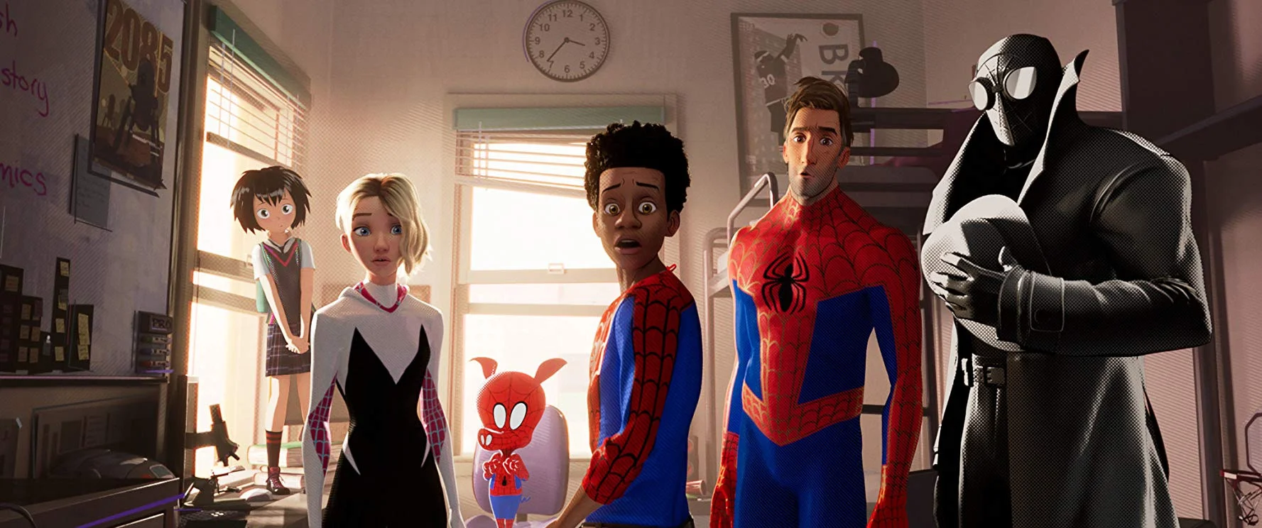 Diversity in action: the Spider-Verse gang.