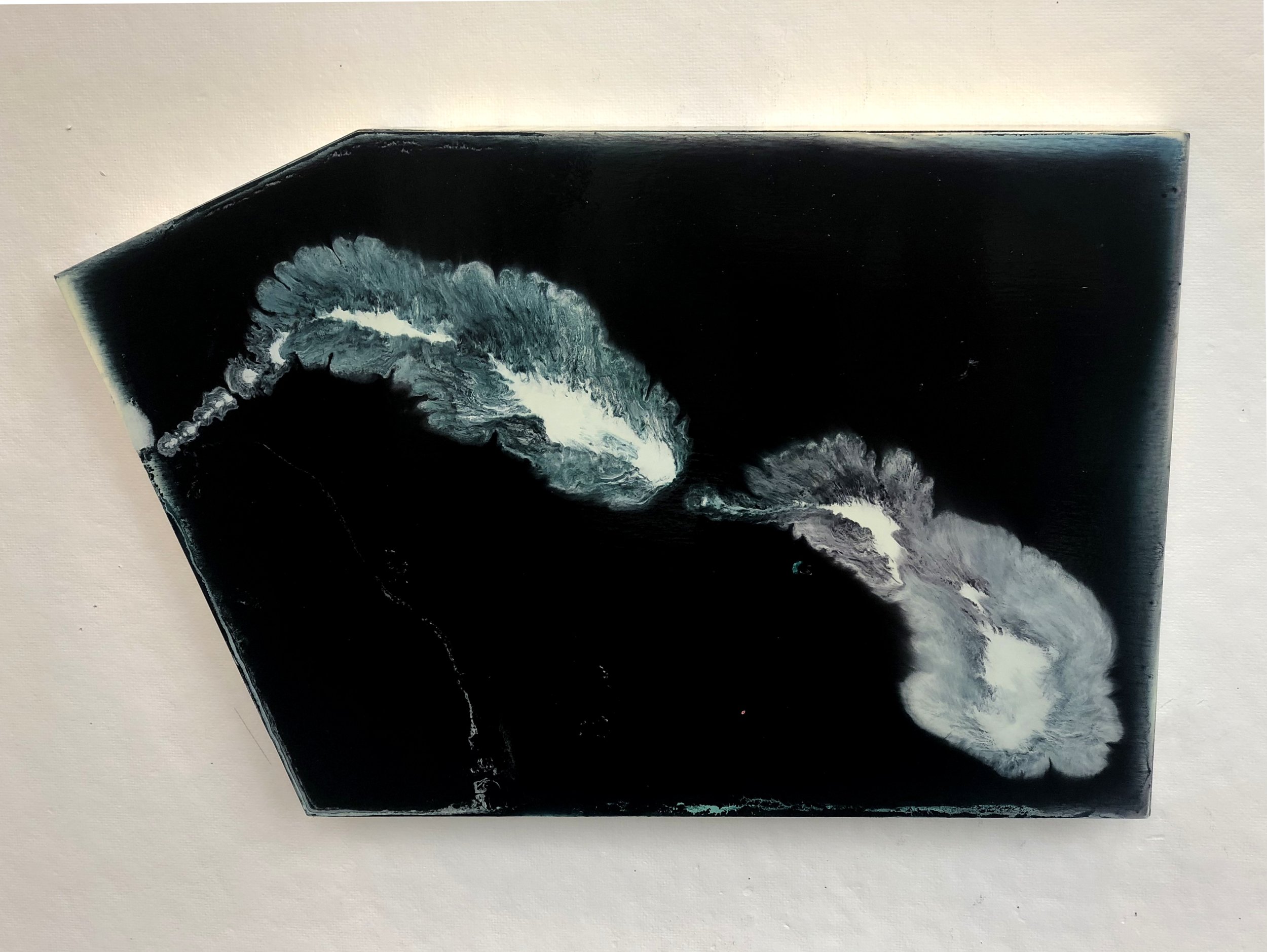   black,  2018 Oil on Panel 24.25 in × 15.5 in 