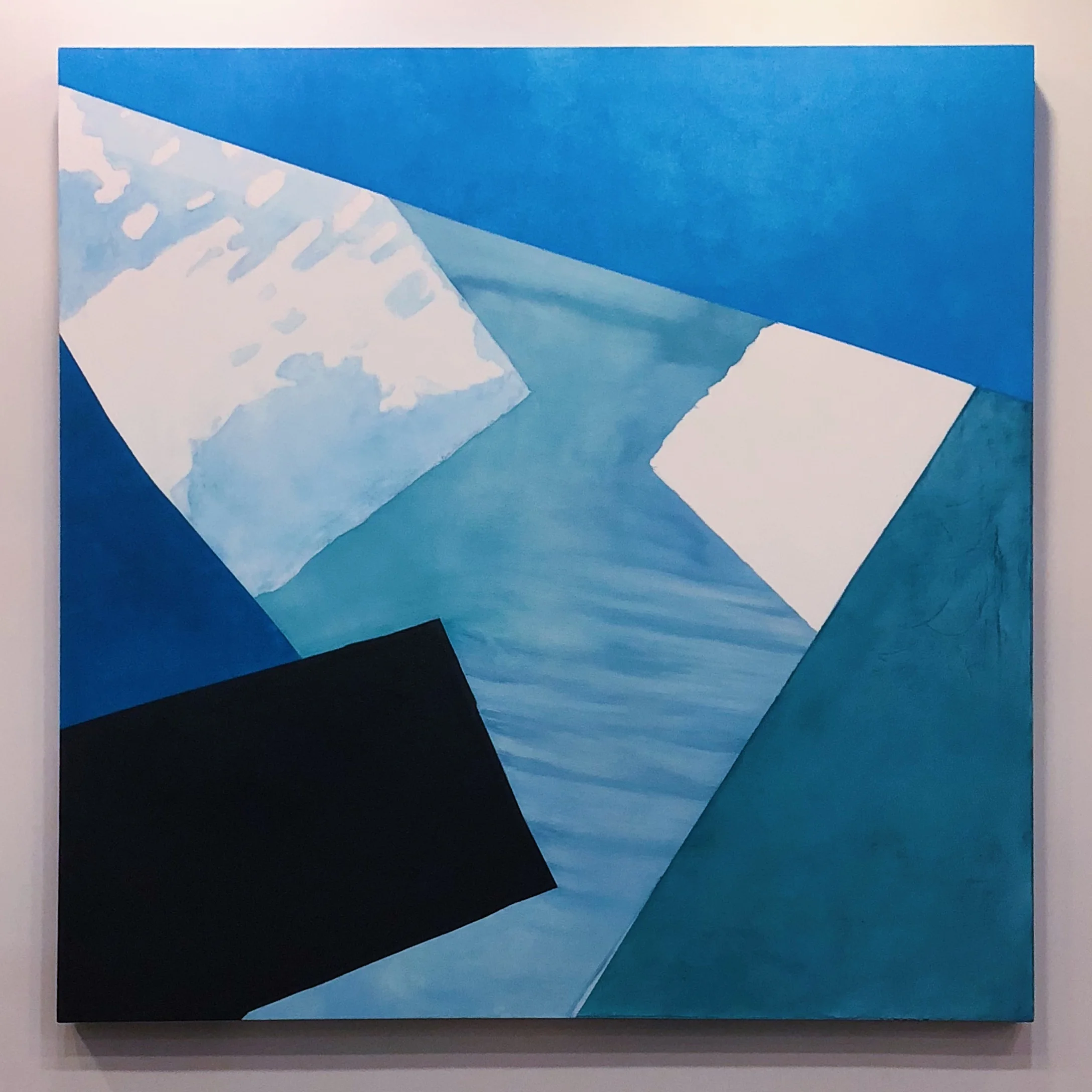   Ingrid Henderson   Water Blue,  2018 Oil on canvas 72 in × 72 in 