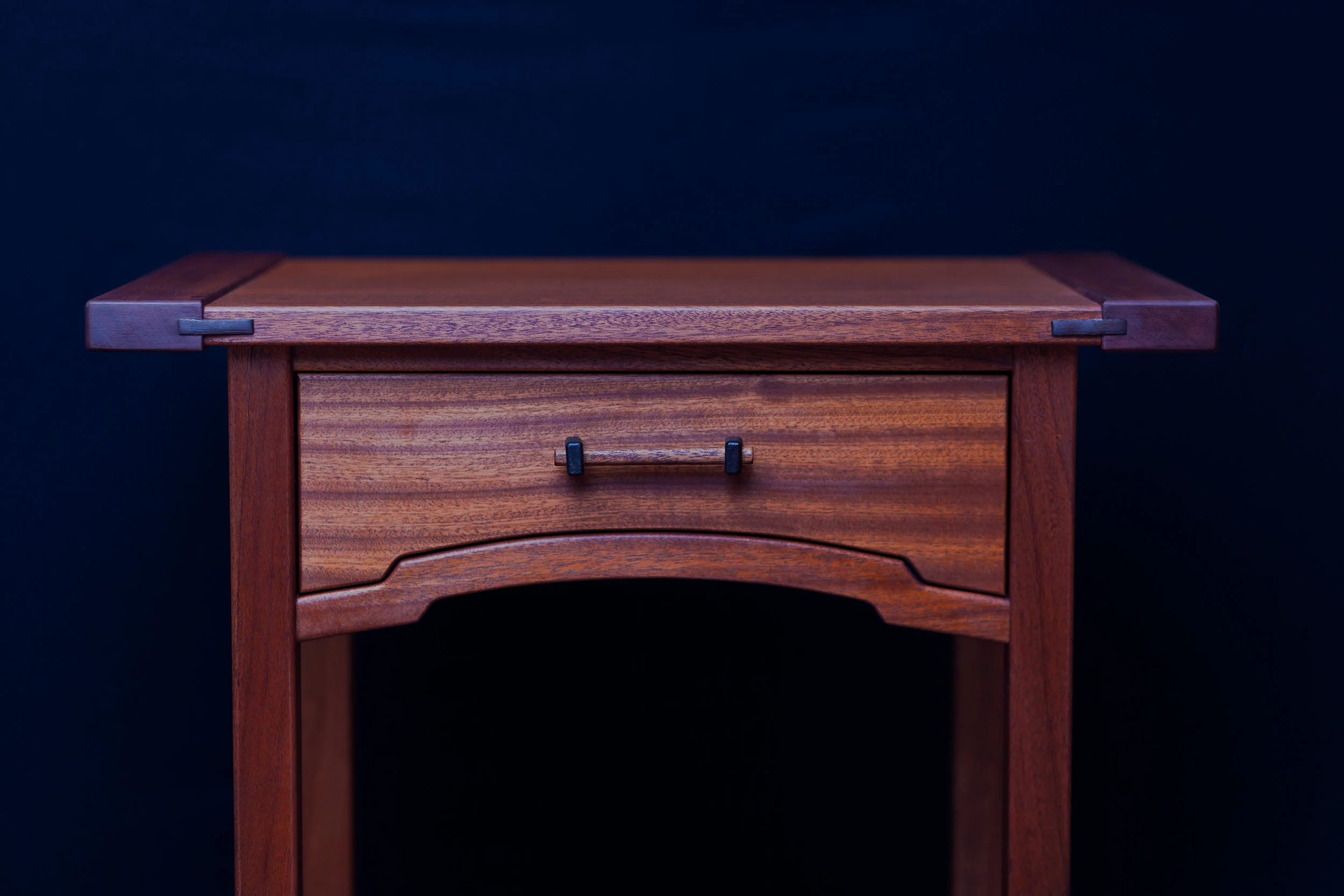 Khaya nightstand detail