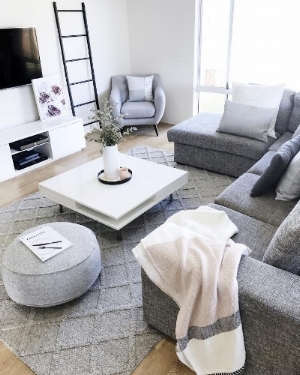 WOVEN FLOOR GREY CUSHION https://milkandsugar.com.au/collections/ottomans/products/woven-floor-ottoman-grey-1