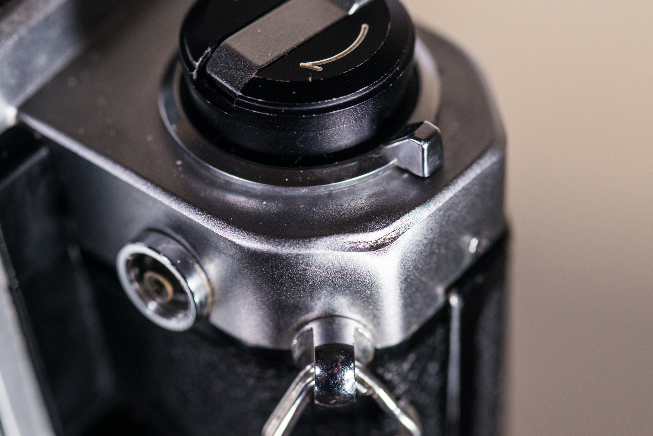 FM's dent and metal film door locking mechanism.