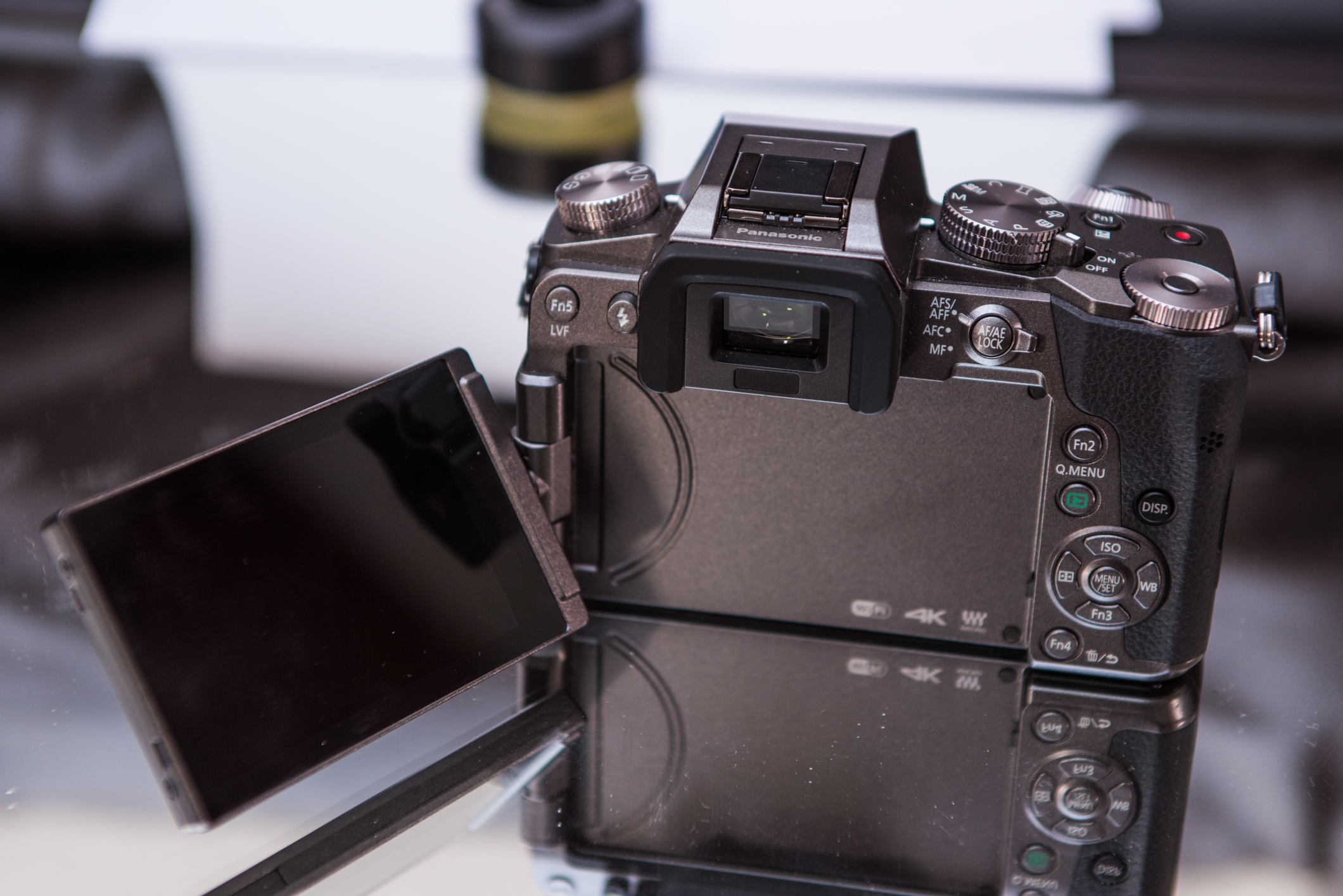 Showing the articulating rear screen.