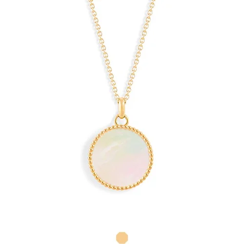 Médaille Nuances nacre - Or jaune 18 carats