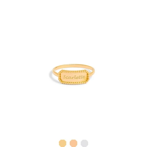 Bague gourmette - Or 18 carats