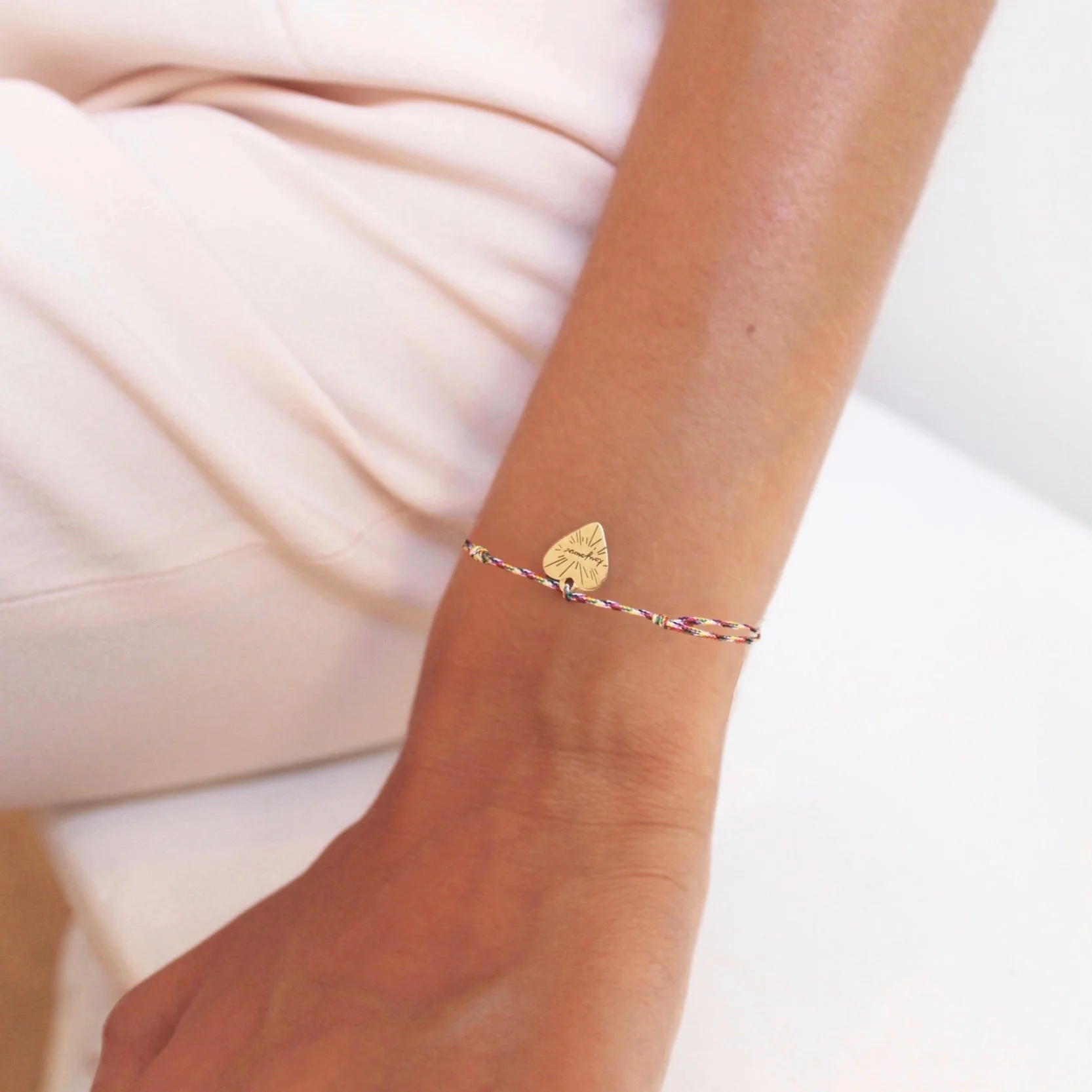 Poinçon 22 x Balzac Paris bracelet Toujours cordon multicolore