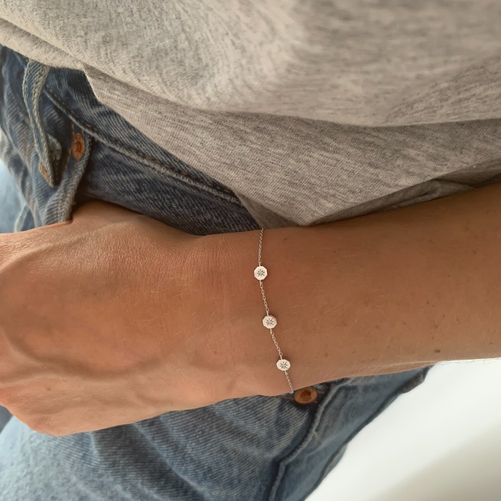 Bracelet Éternité diamant - Bijoux pour femme en or 18 carats - Poinçon 22