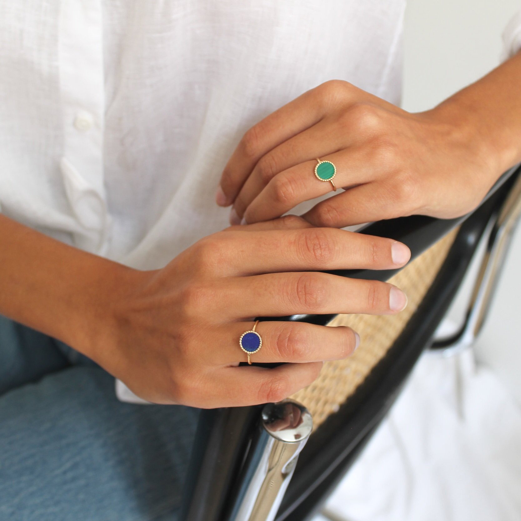 bague lapis lazuli femme