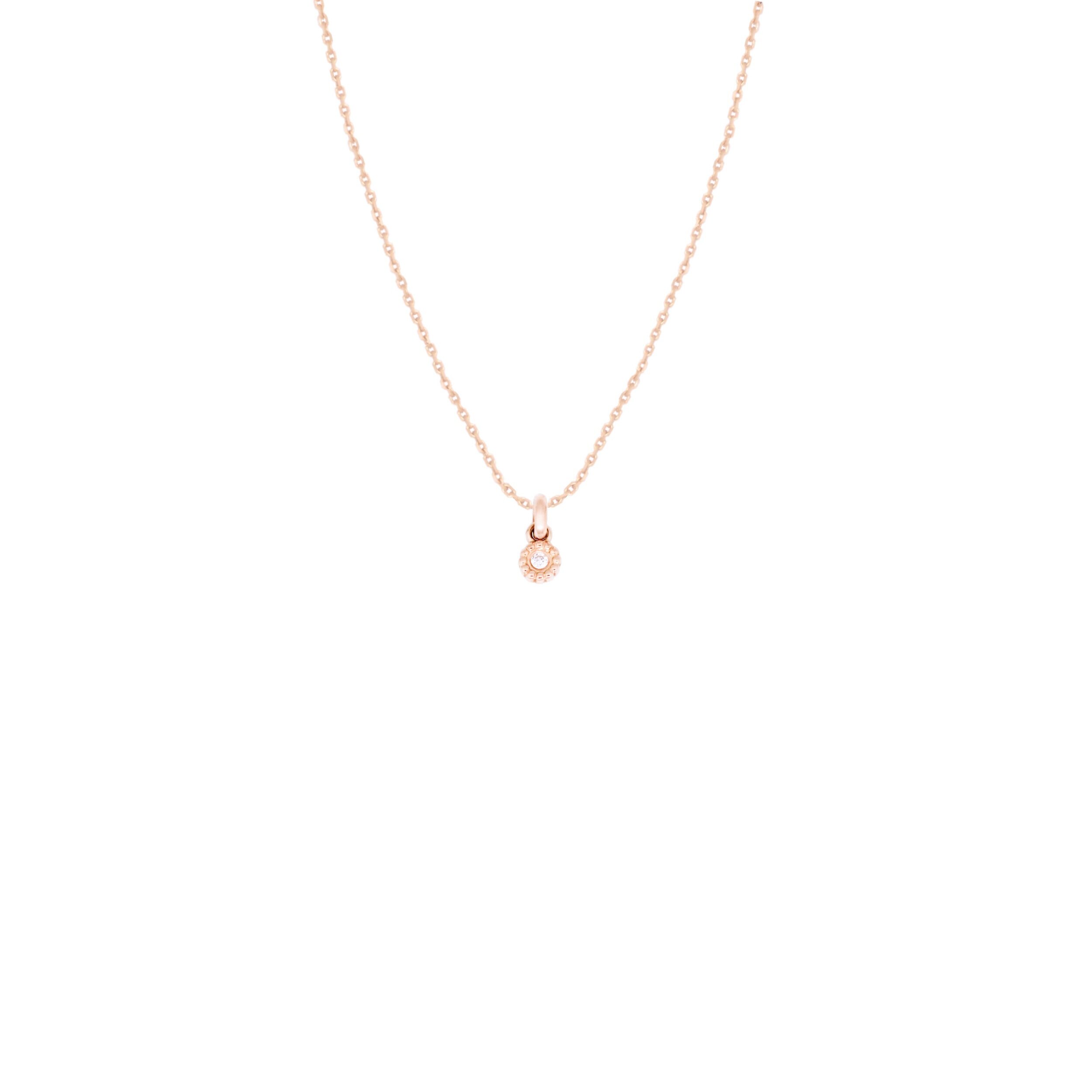 Pendentif Fleur Marguerite En Or 18 Carats Bicolore | Sertie D'une Circonite | Dimensions 20x17mm | Neuf Avec étiquettes