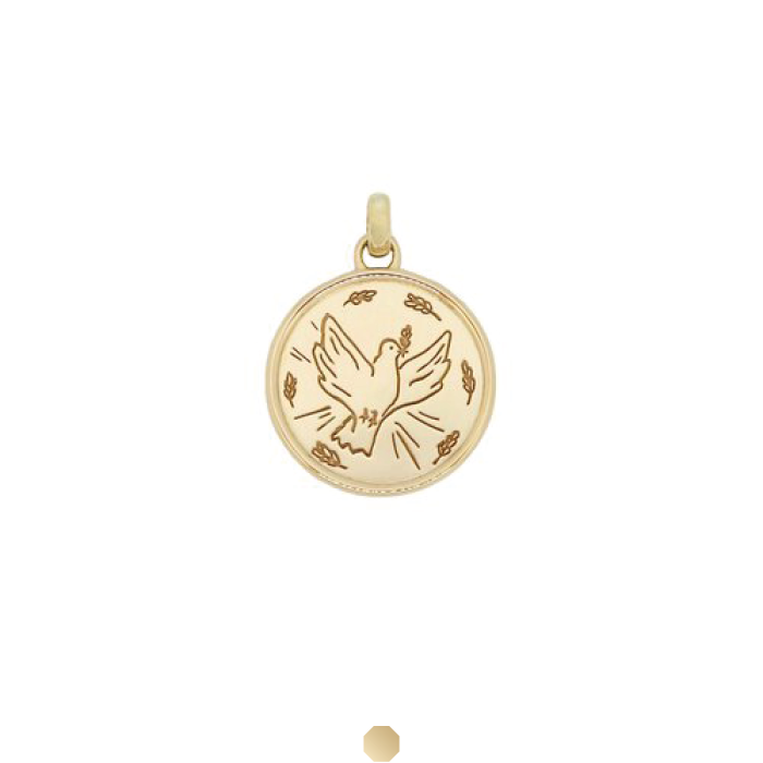 Baptism Medals In 18k Gold Poincon 22 Baptism Medals In 18k Gold Poincon 22