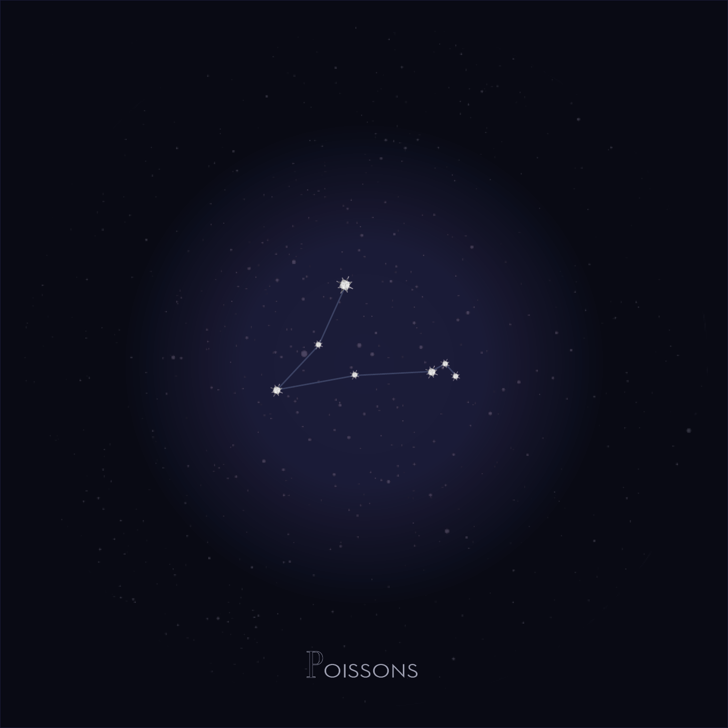 Poinçon 22 Pisces constellations