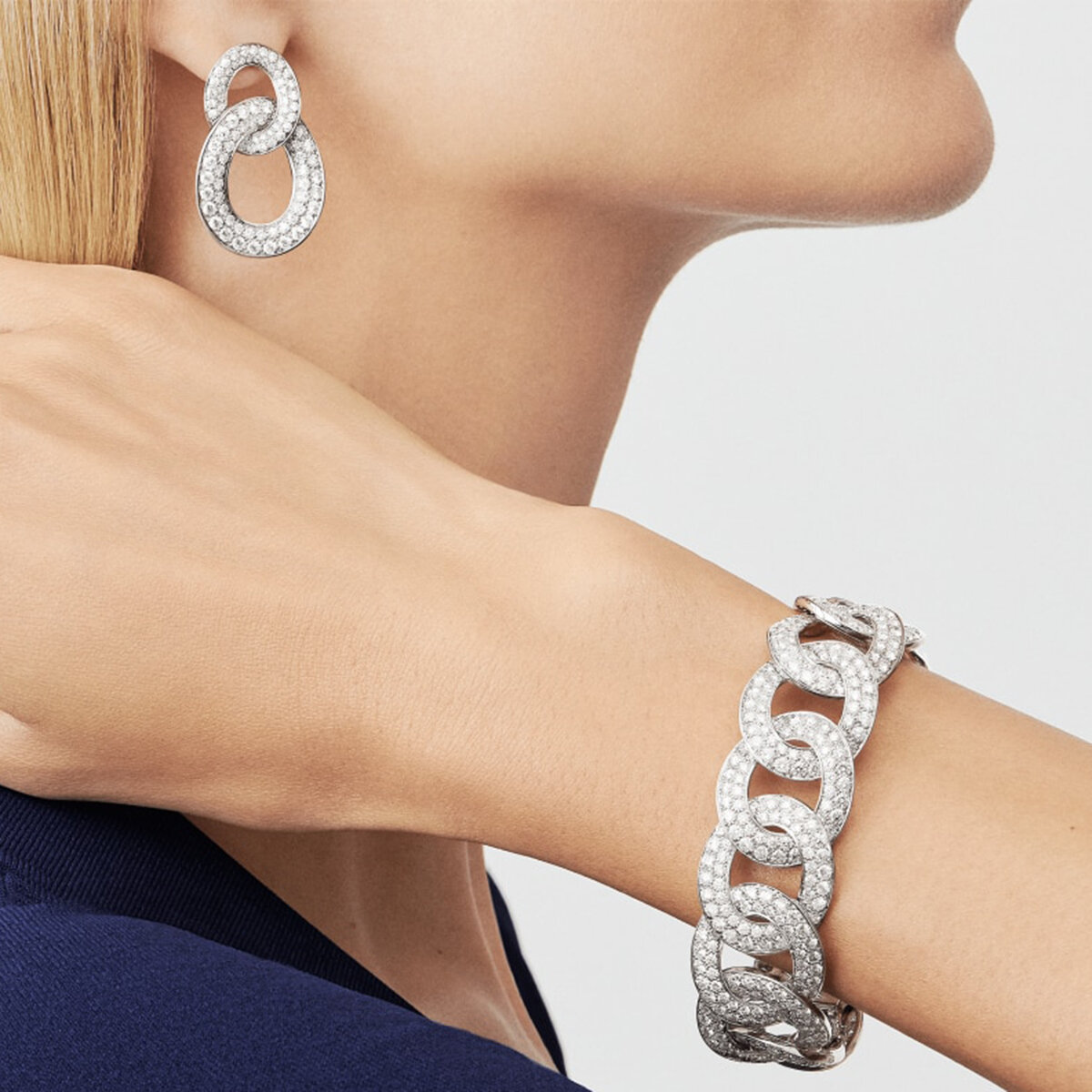 Van Cleef and Arpels, Olympia bracelet and earring.