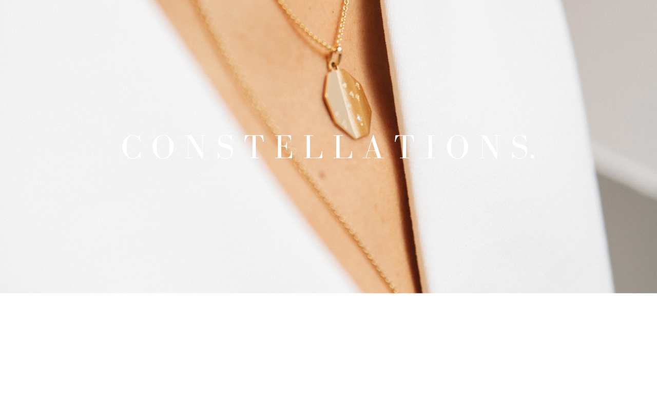 Constellations medal - 18K gold and diamonds