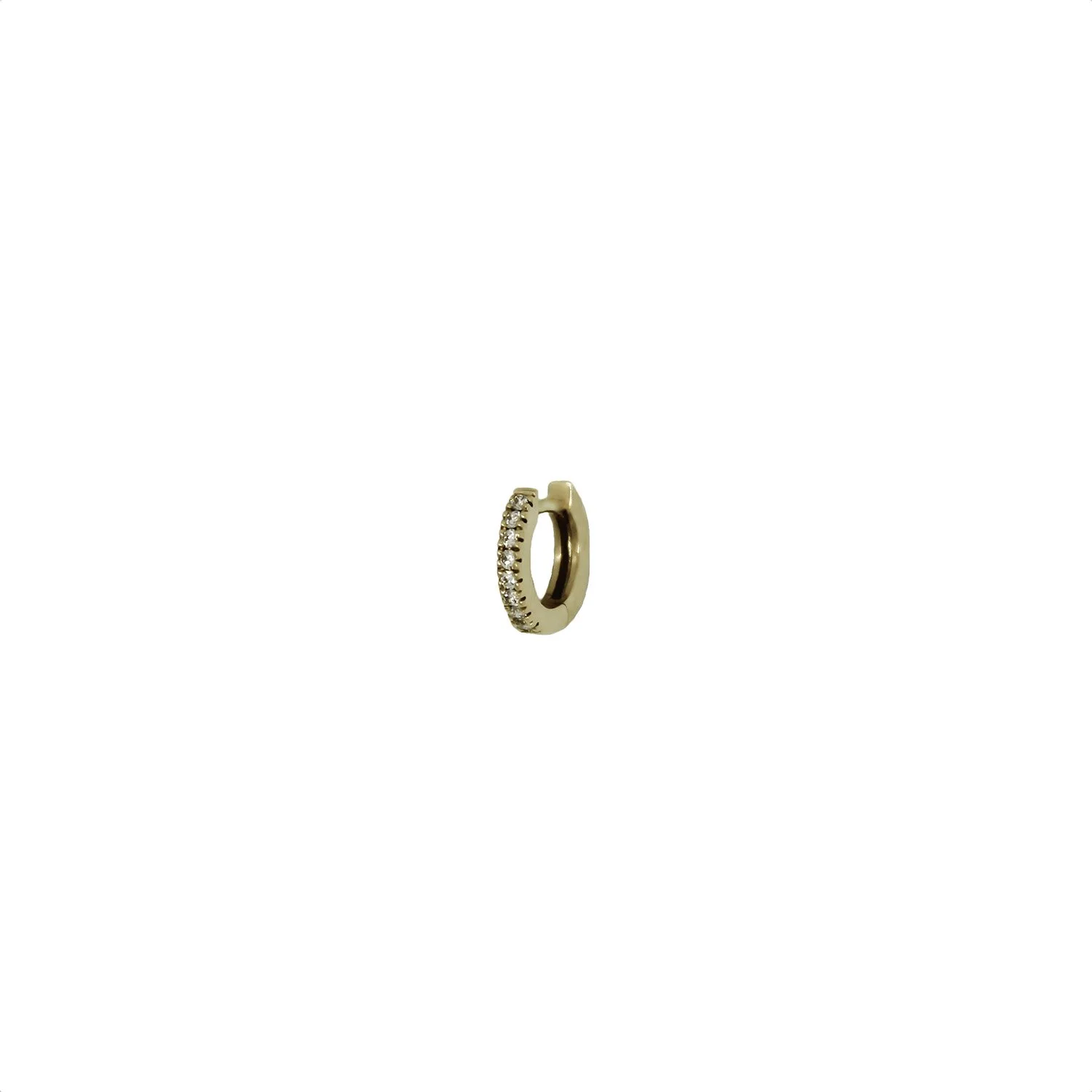 Boucle D'oreille Créole En Or Jaune 18 Carats (750/1000) - Diamètre 6,5 Cm - Neuf Avec étiquettes