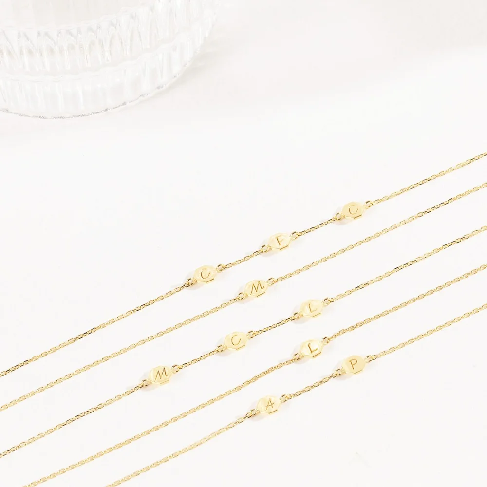 Bracelets Initiale - or 18K