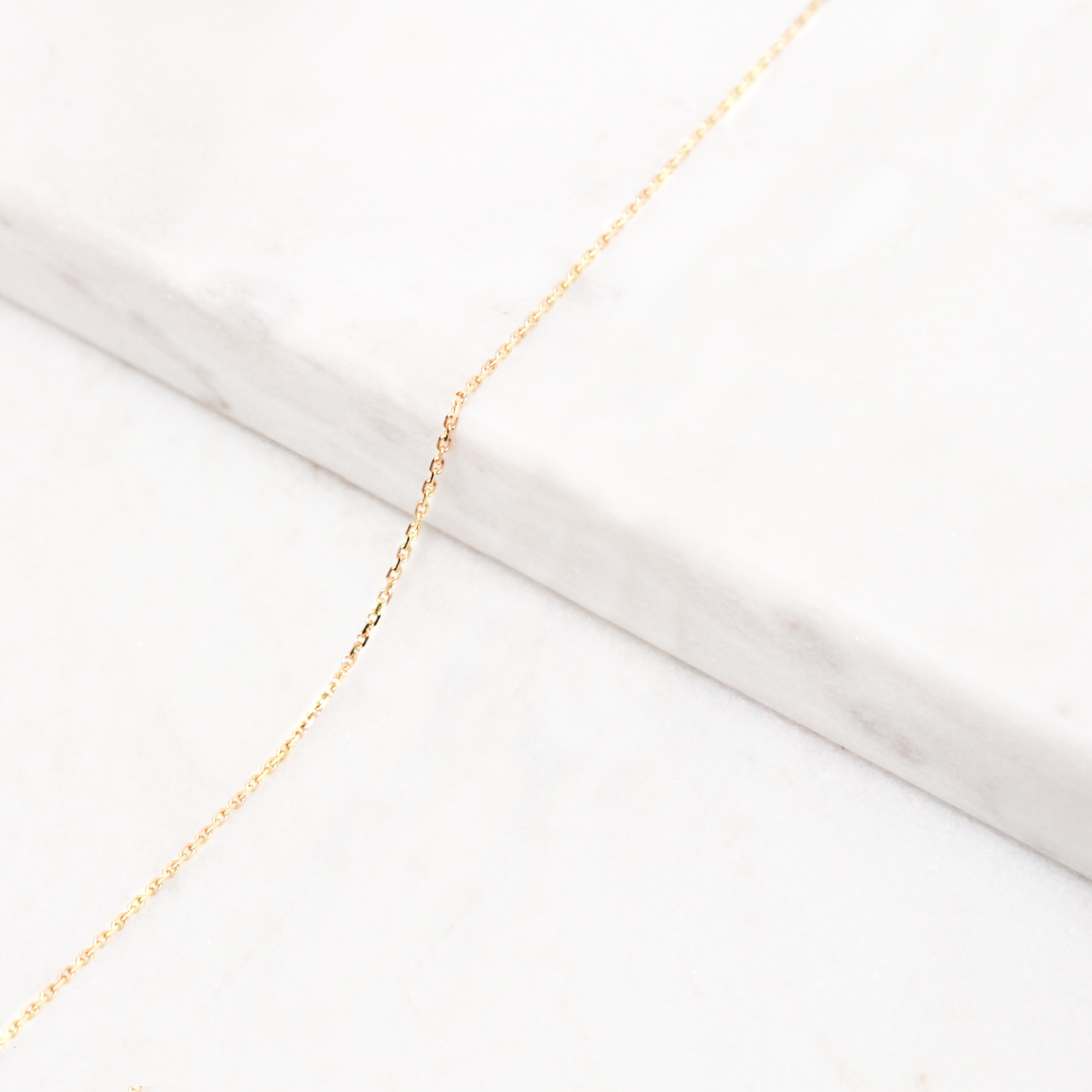 18k yellow gold filed cable chain