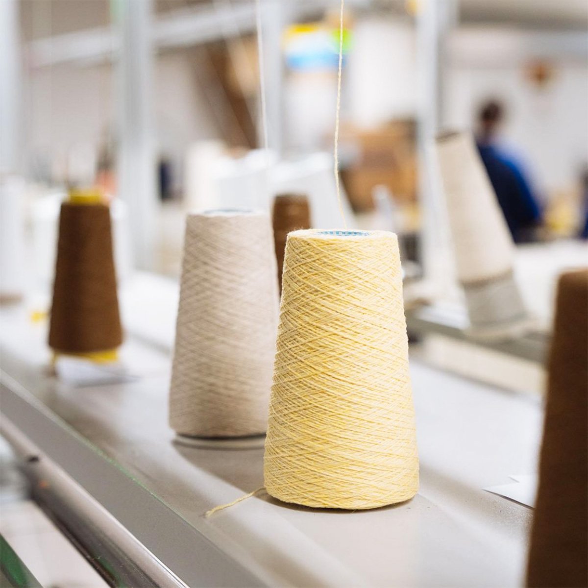 Spools of cashmere yarn - Linnea Lund workshop