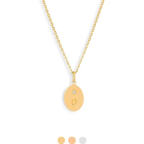 Médaille Forget me not - Or 18 carats et diamant