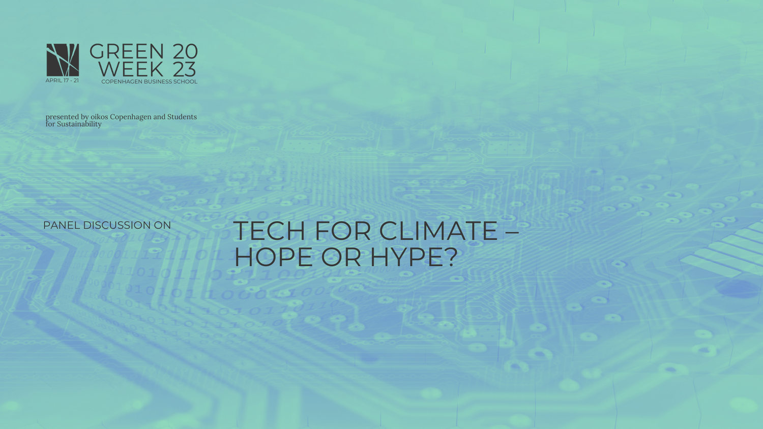 Tech For Climate - Hope or hype