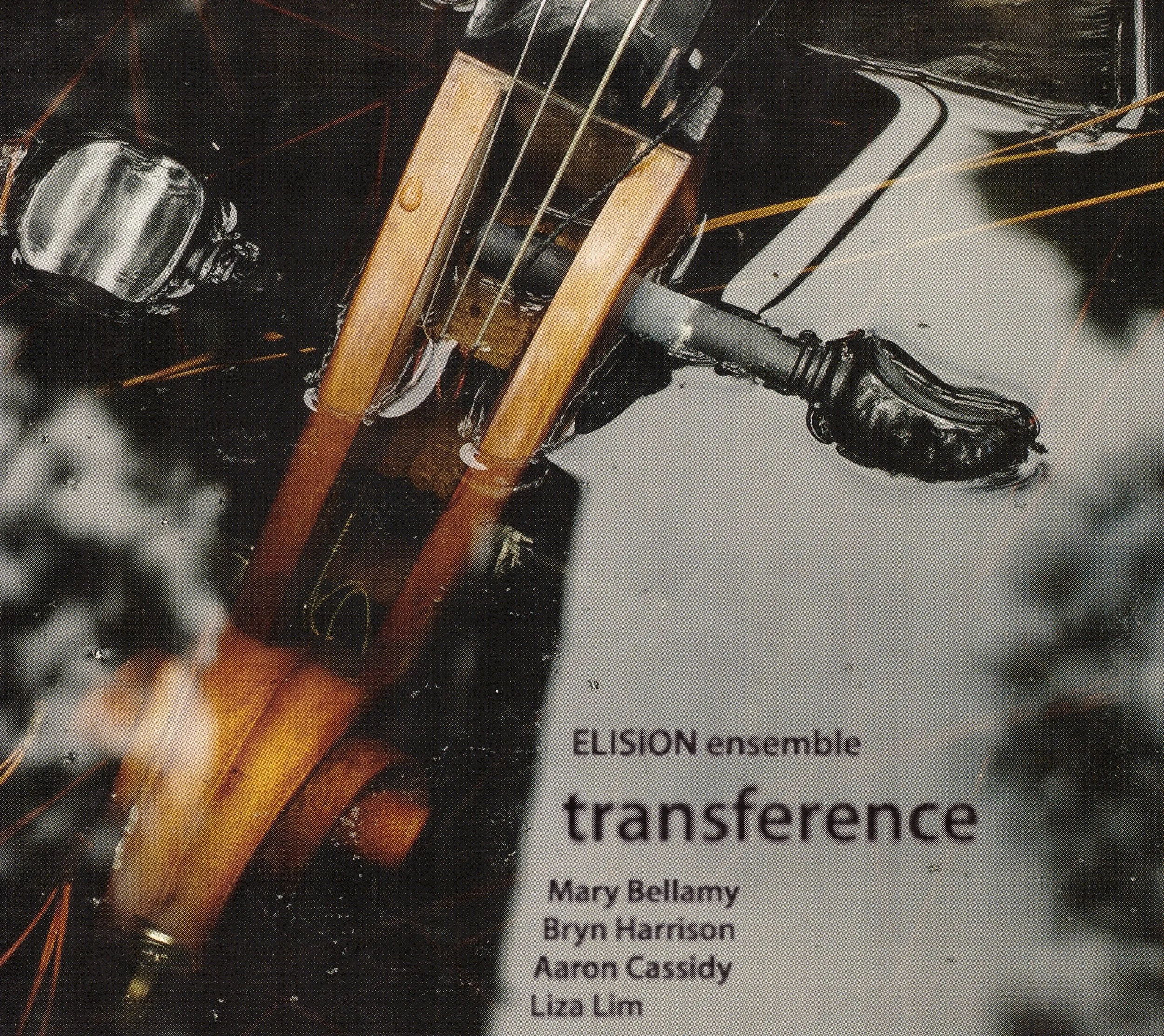 transference – ELISION Ensemble • And the scream, Bacon's scream, is the operation through which the entire body escapes through the mouth (or, Three Studies for Figures at the Base of a Crucifixion) – Aaron Cassidy ° • Songs Found in Dream – Liza Lim ° • surface forms (repeating) – Bryn Harrison ° ORDER