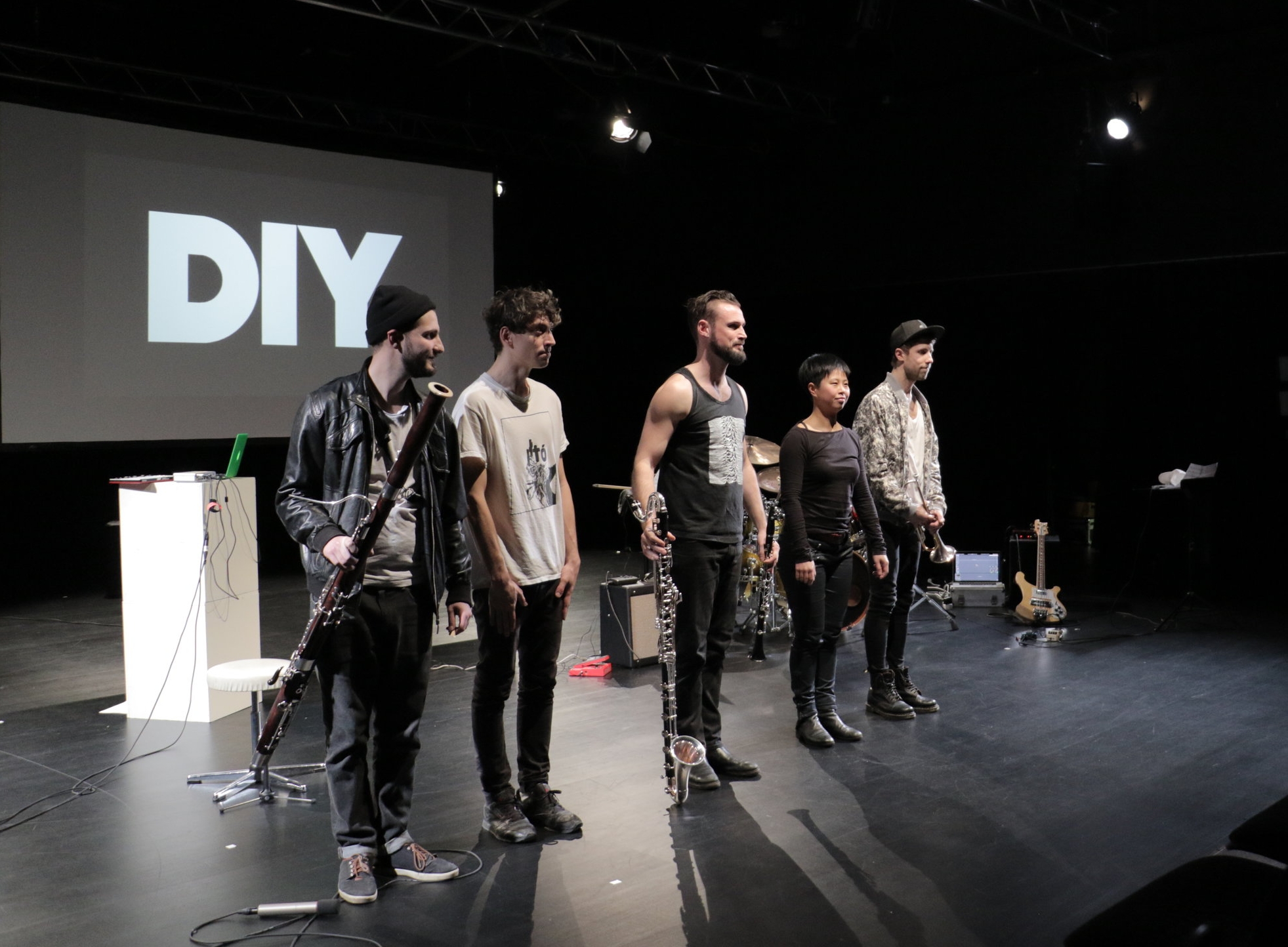 (l-r Alexander Hadjiev, Caleb Salgado, Richard Haynes, Sabrina Ma, Paul Hübner