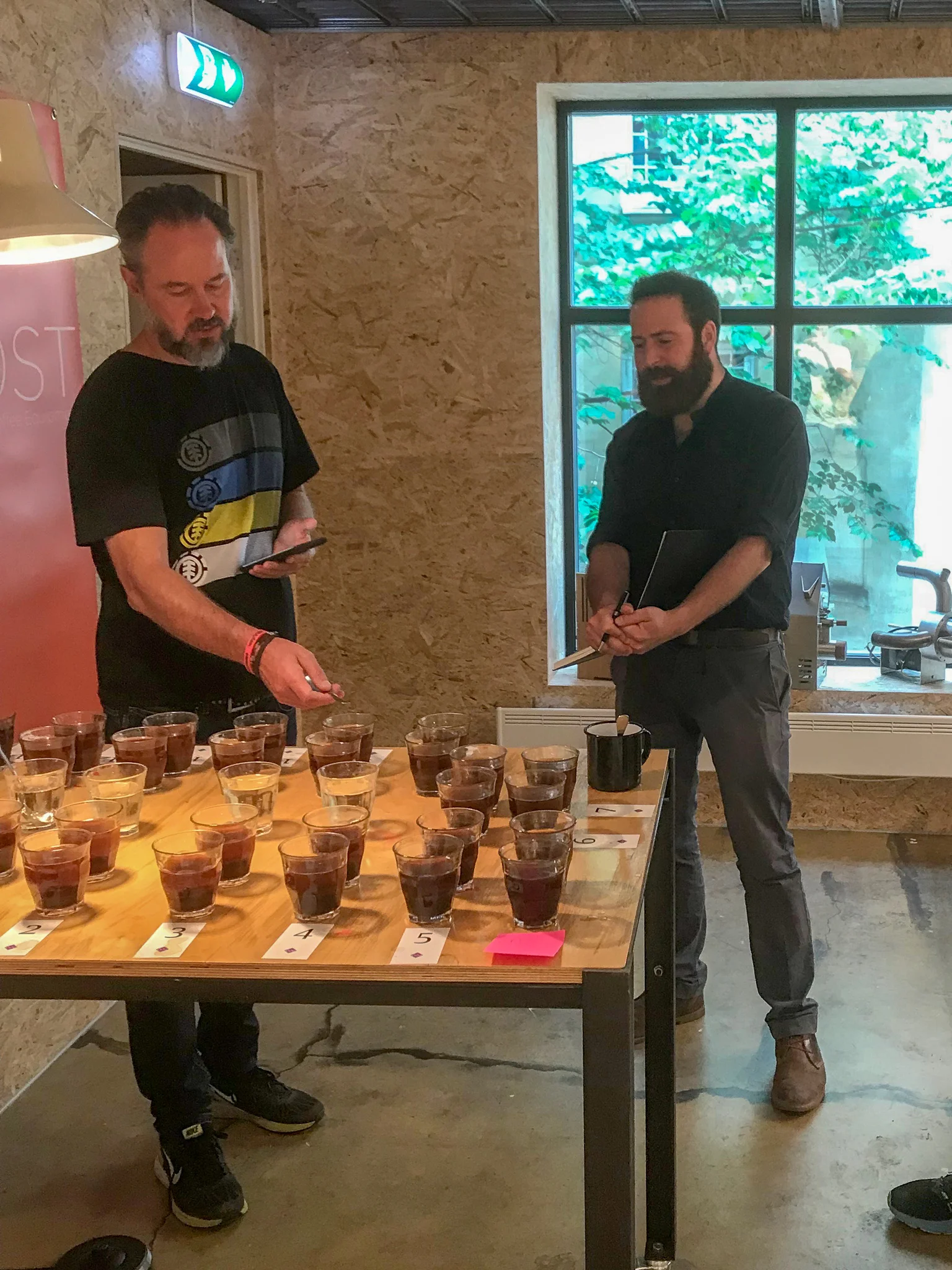 Cupping with Morten Wennersgaard.