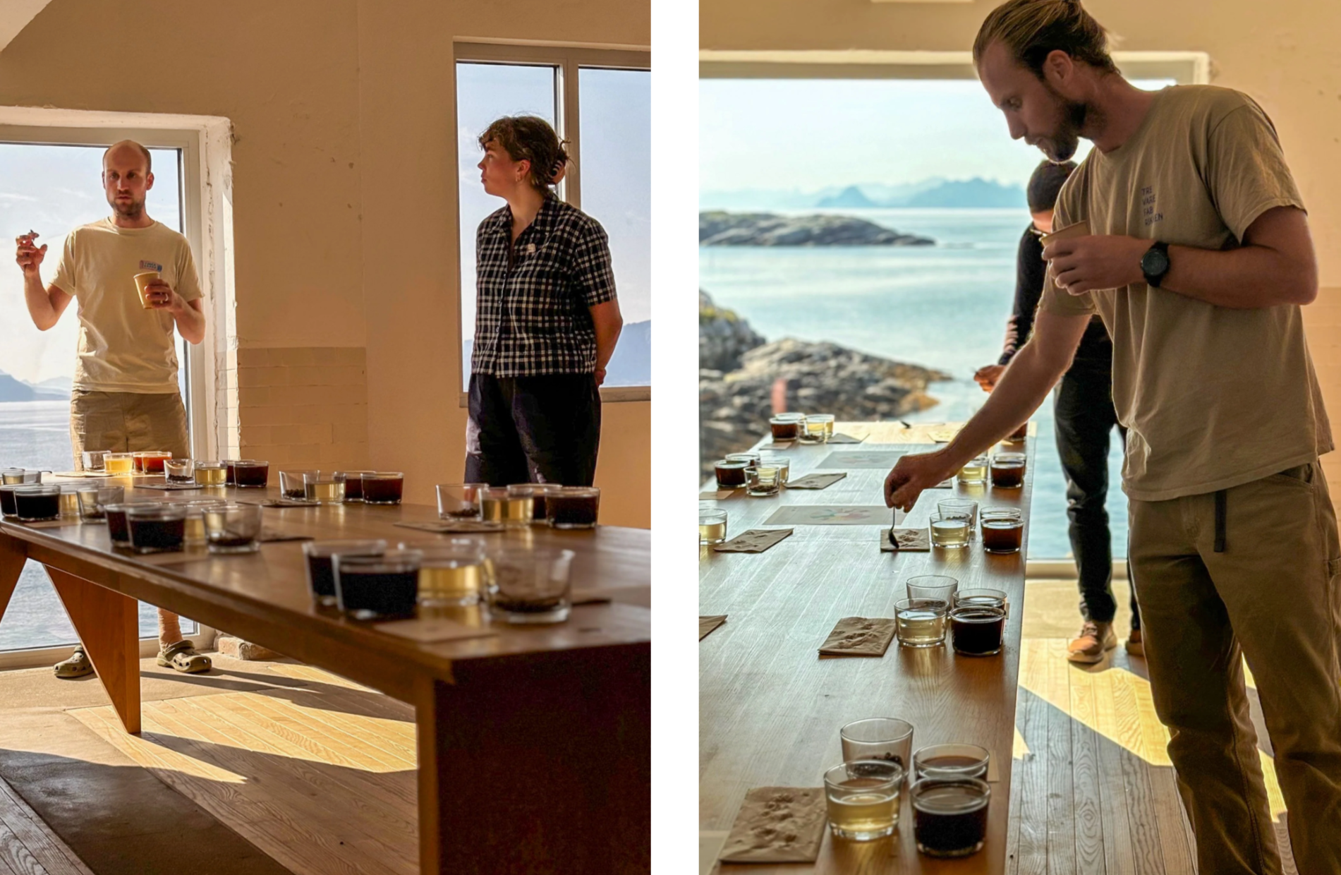 cupping coffee, coffee tasting, sample roasting, coffee grading, coffee roastery, coffee quality