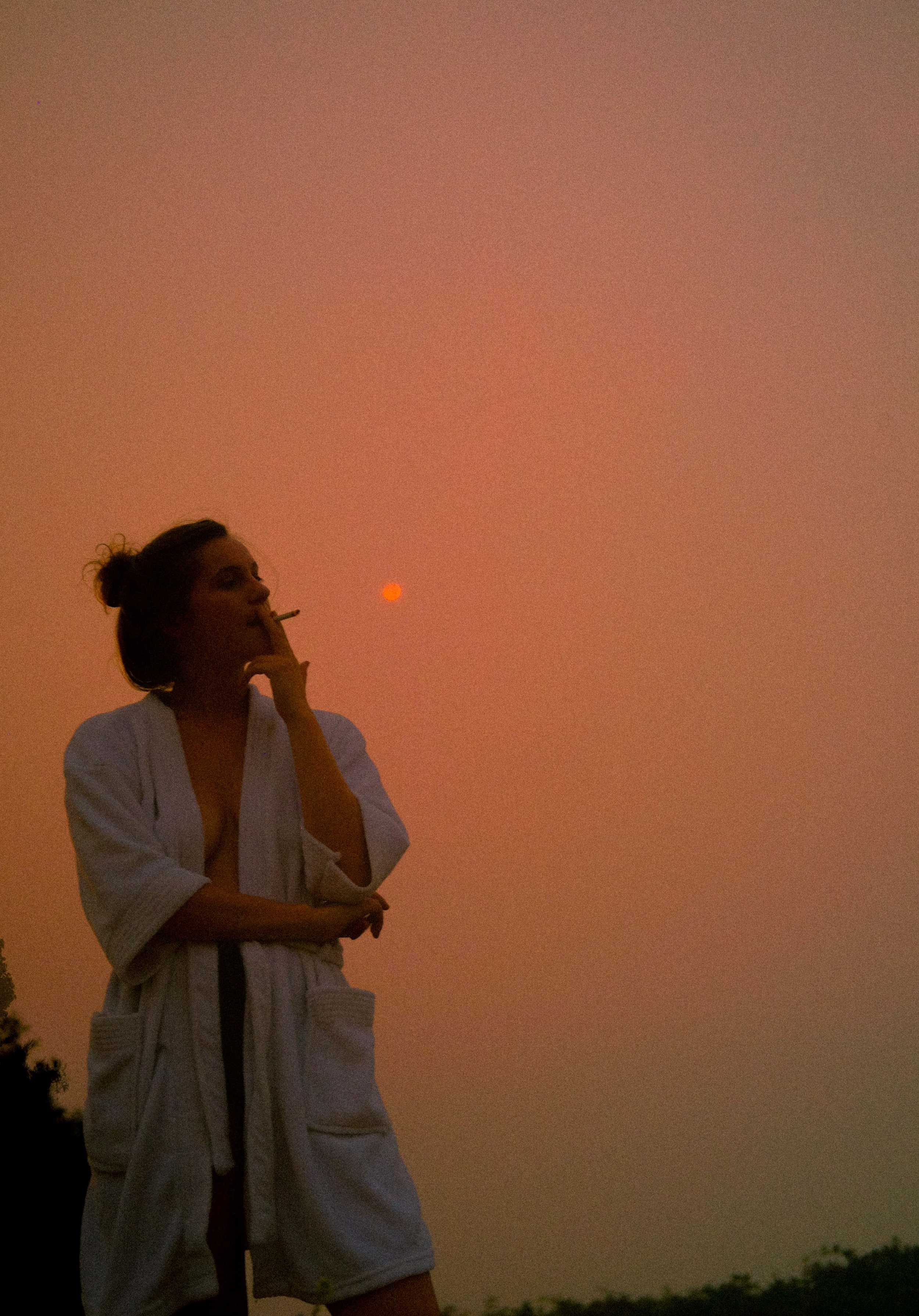 Kelsey smoking sunset.jpg