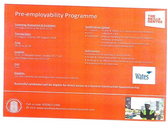 Call us to sign up for our next Pre-Employment course!
Three recognised qualifications in only three weeks!