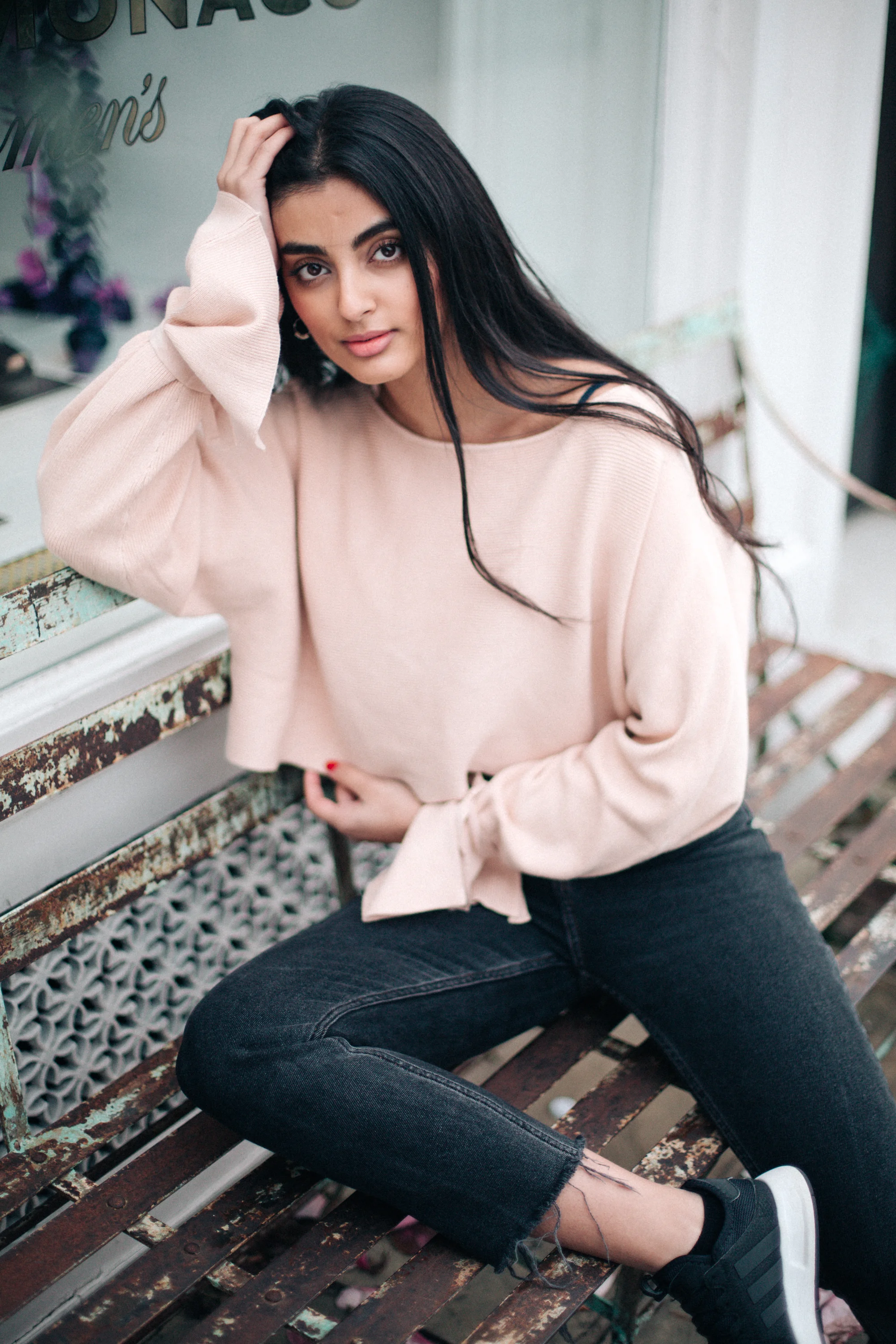 Nikkita Chadha shot for the makeup brand Lin&Lo, a Russian brand focusing on mineral makeup