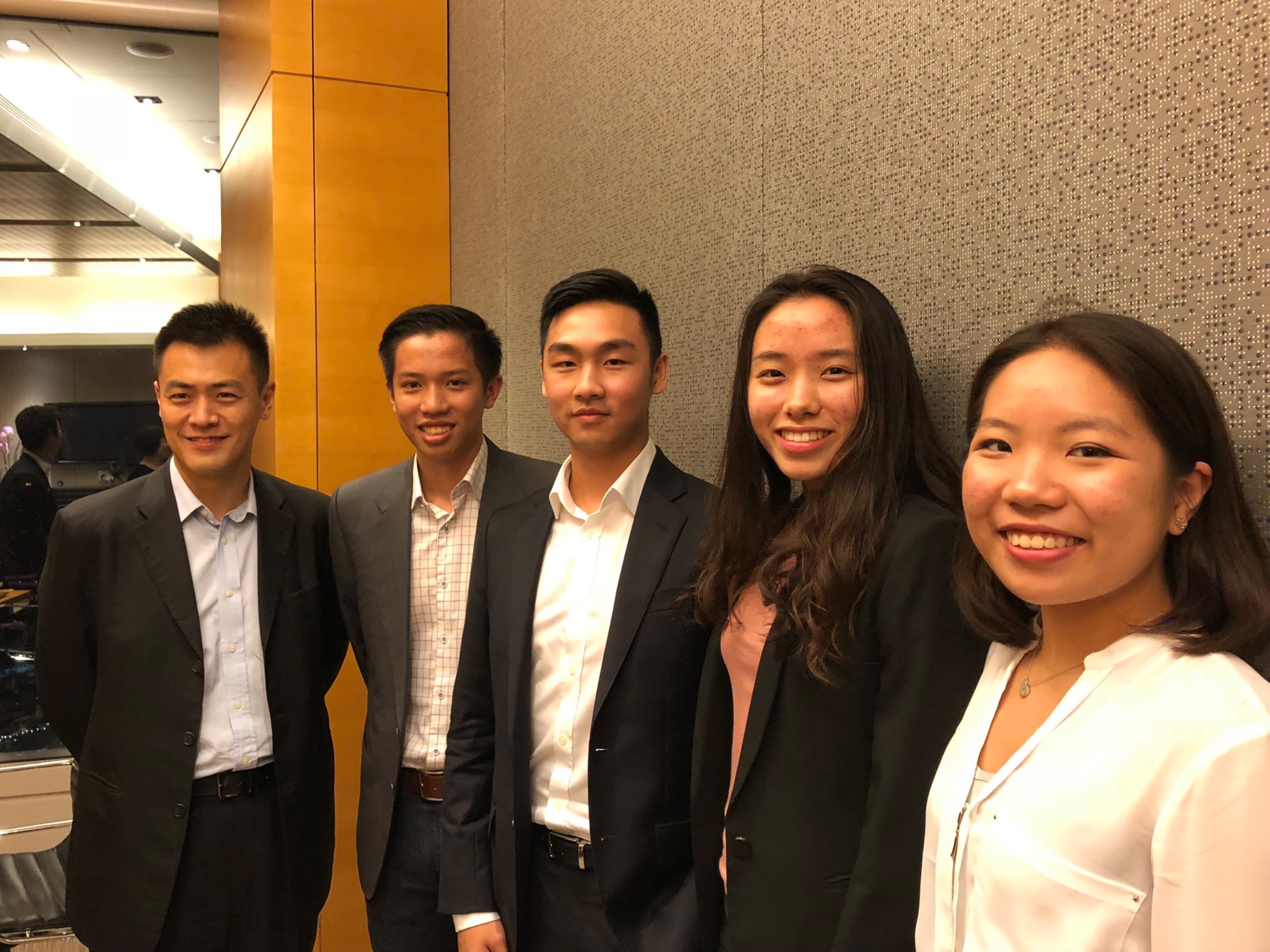Mr. Ming Wai Lau, GBS, JP, Chairman (1st Left), Mr. Joseph Wan, Founder and President (2nd Left), Mr. Ian Chu, Senior Vice President, Policy (3rd Left), Ms. Kerry Hsu, Senior Vice President, Operations (2nd Right), Harriet Kwok, Senior Vice President, Communications (1st Right)