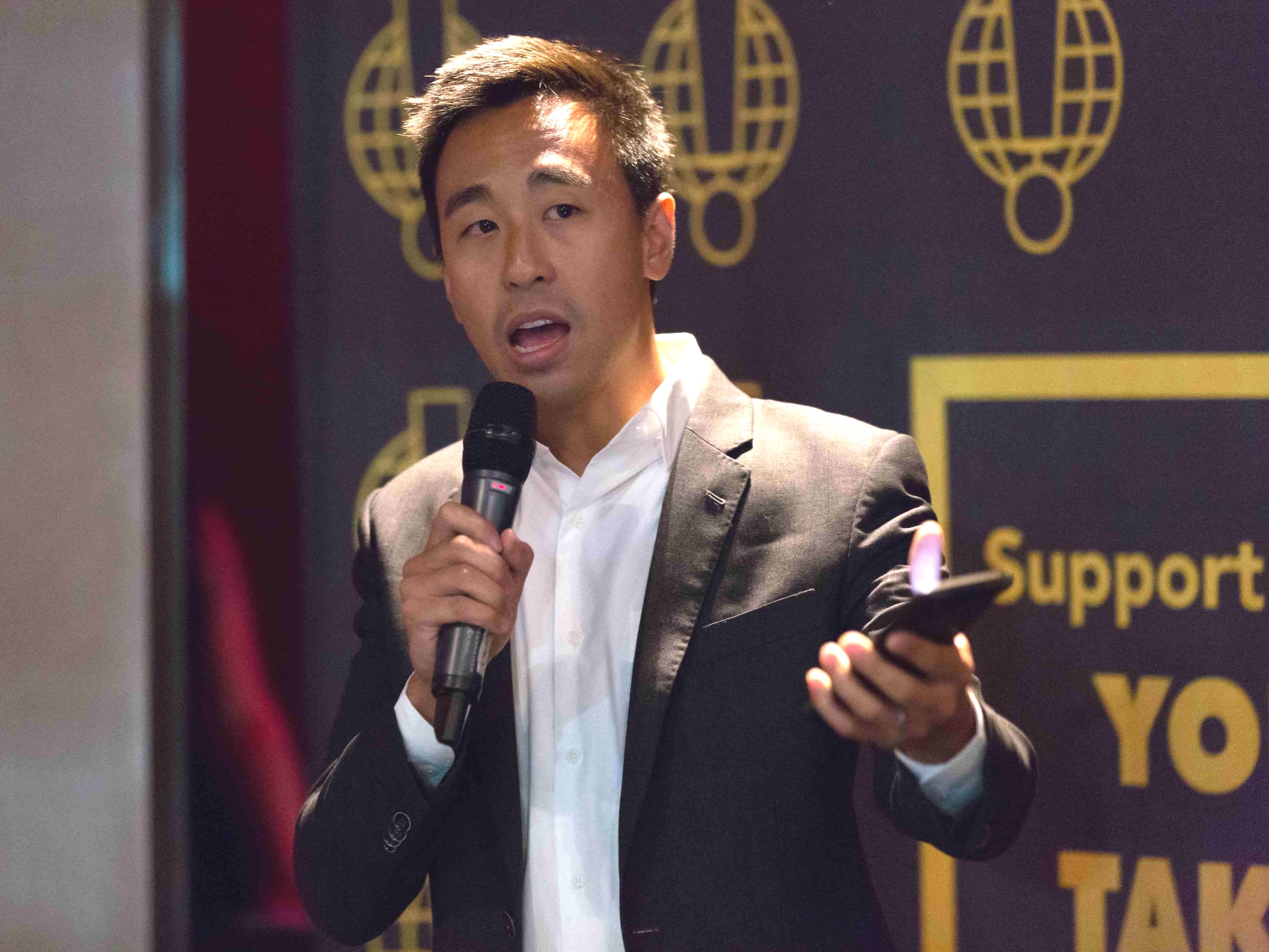 Director Gary Liu offering an insight into the work of the Foundation
