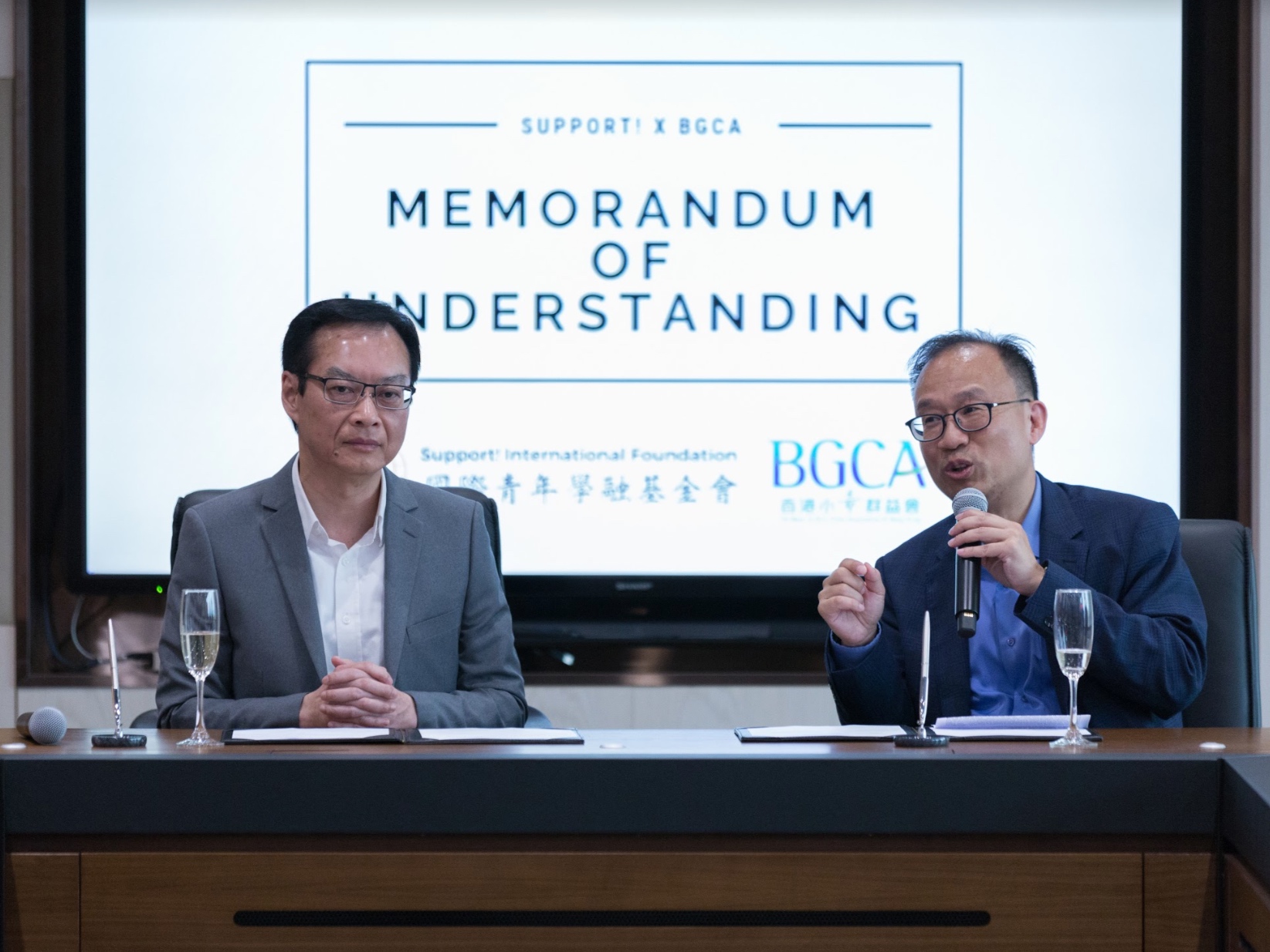 Mr Chan sharing his delight at the opportunity to cooperate with the Foundation