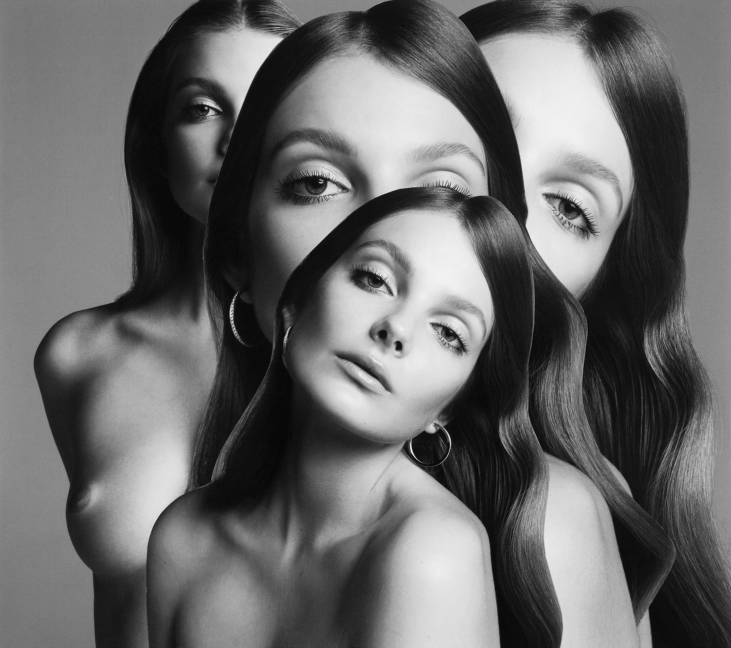  Eniko Mihalik. Analog collage with photos by Inez &amp; Vinoodh. 35,5 x 30,5 cm, 14 x 12 inches, 2017. Private collection 