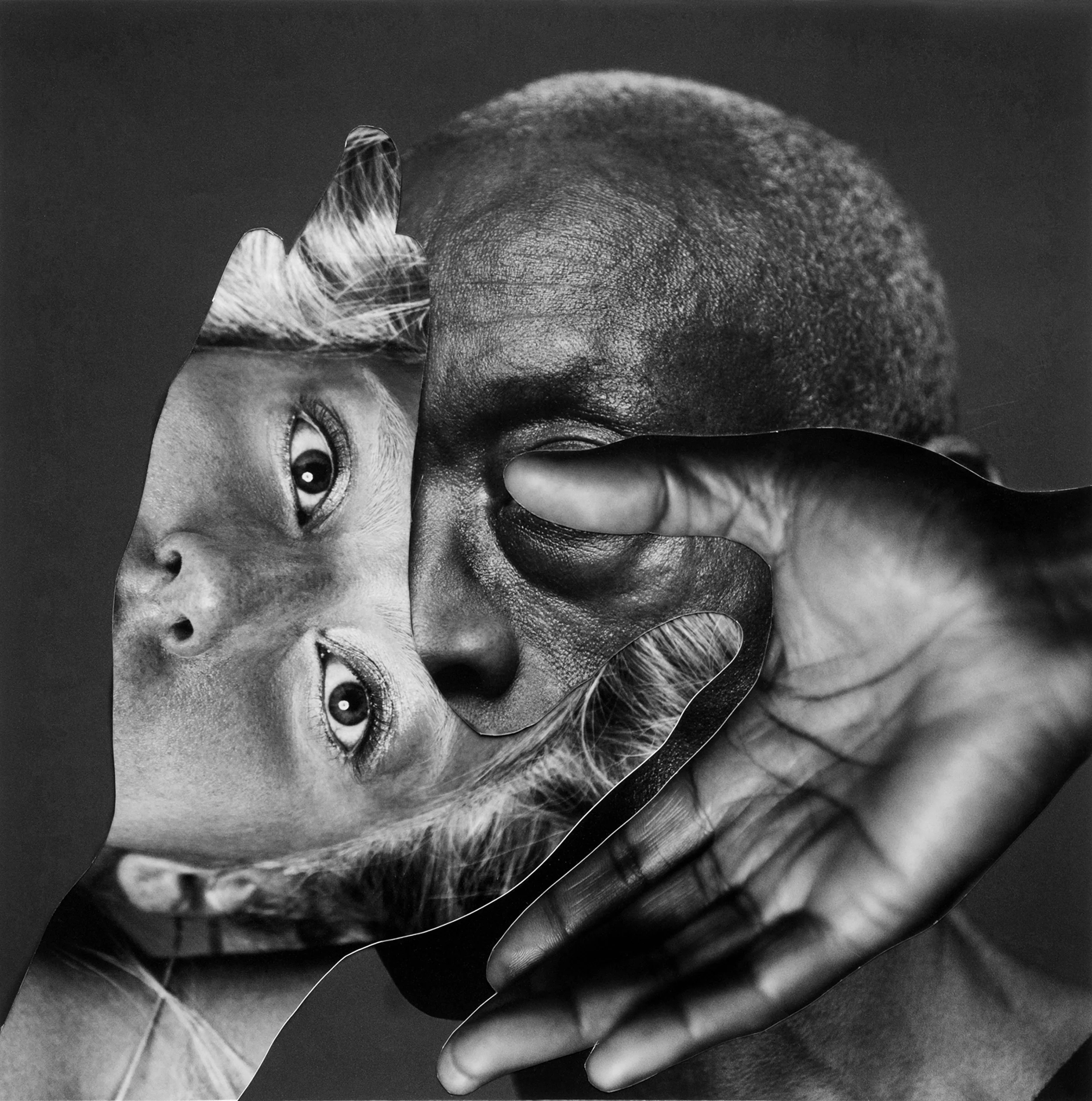  Lady Gaga &amp; Bill T. Jones. Analog collage with photos by Inez &amp; Vinoodh, 2017 