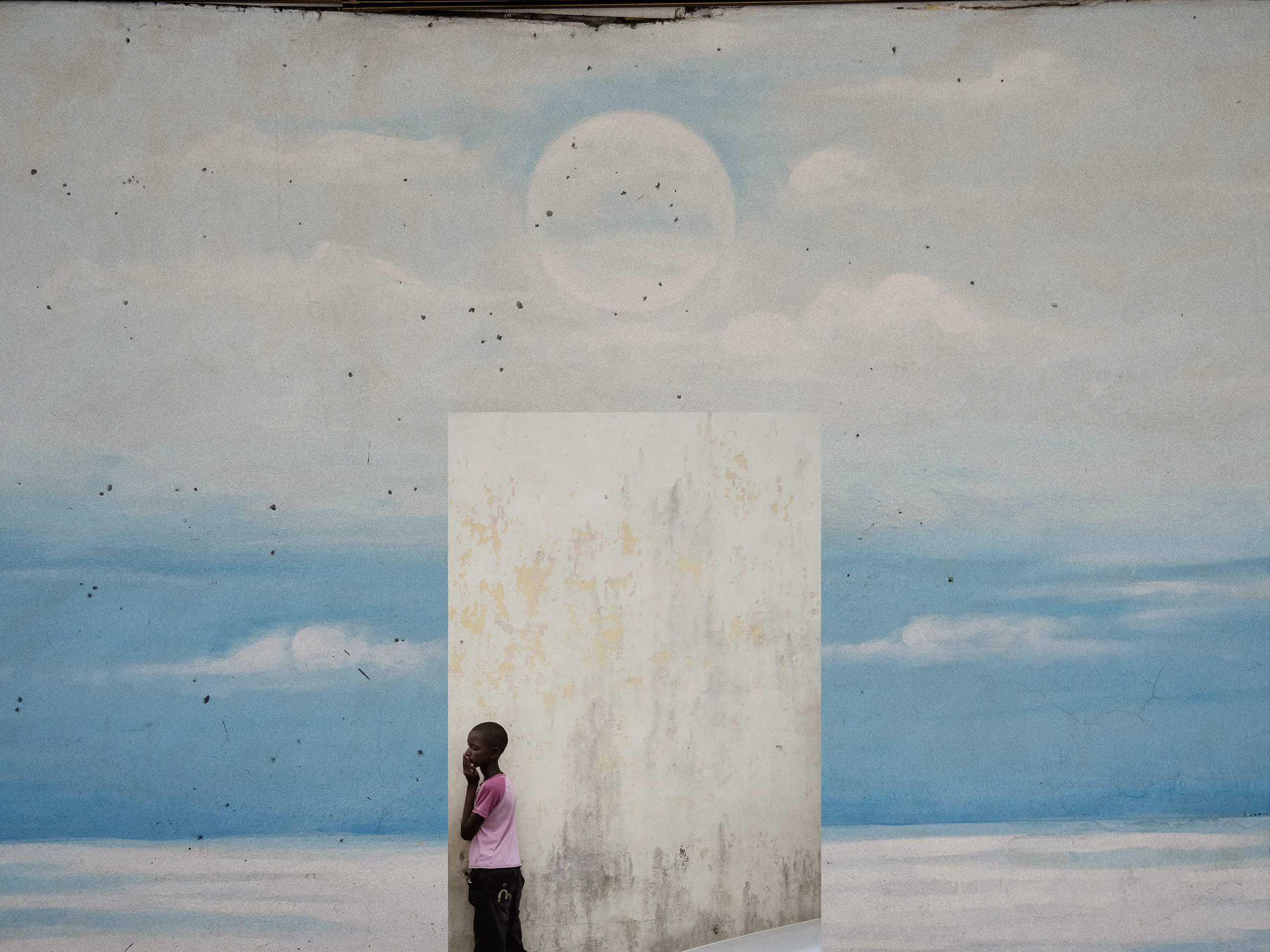  Untitled, Congo. Analog collage with photos by Alex Majoli (Magnum Photos). 60 x 80 cm, 23.6 x 31.5 inches, 2013 
