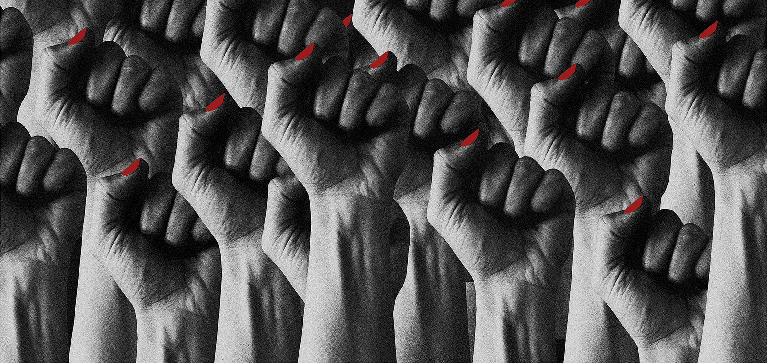  Women's March. Digital collage for The Development Set. Photo by Daria Birang, 2017 