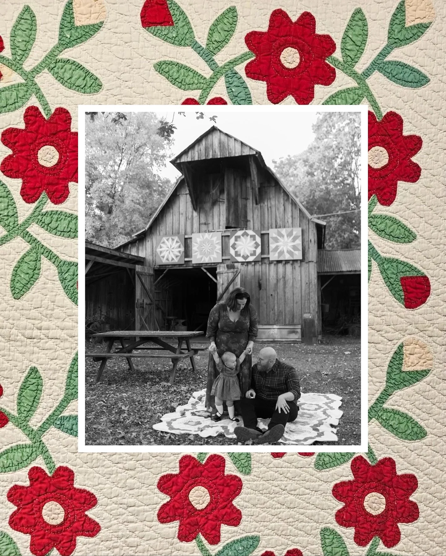 A cozy autumn quilt session is so on brand. 🤍