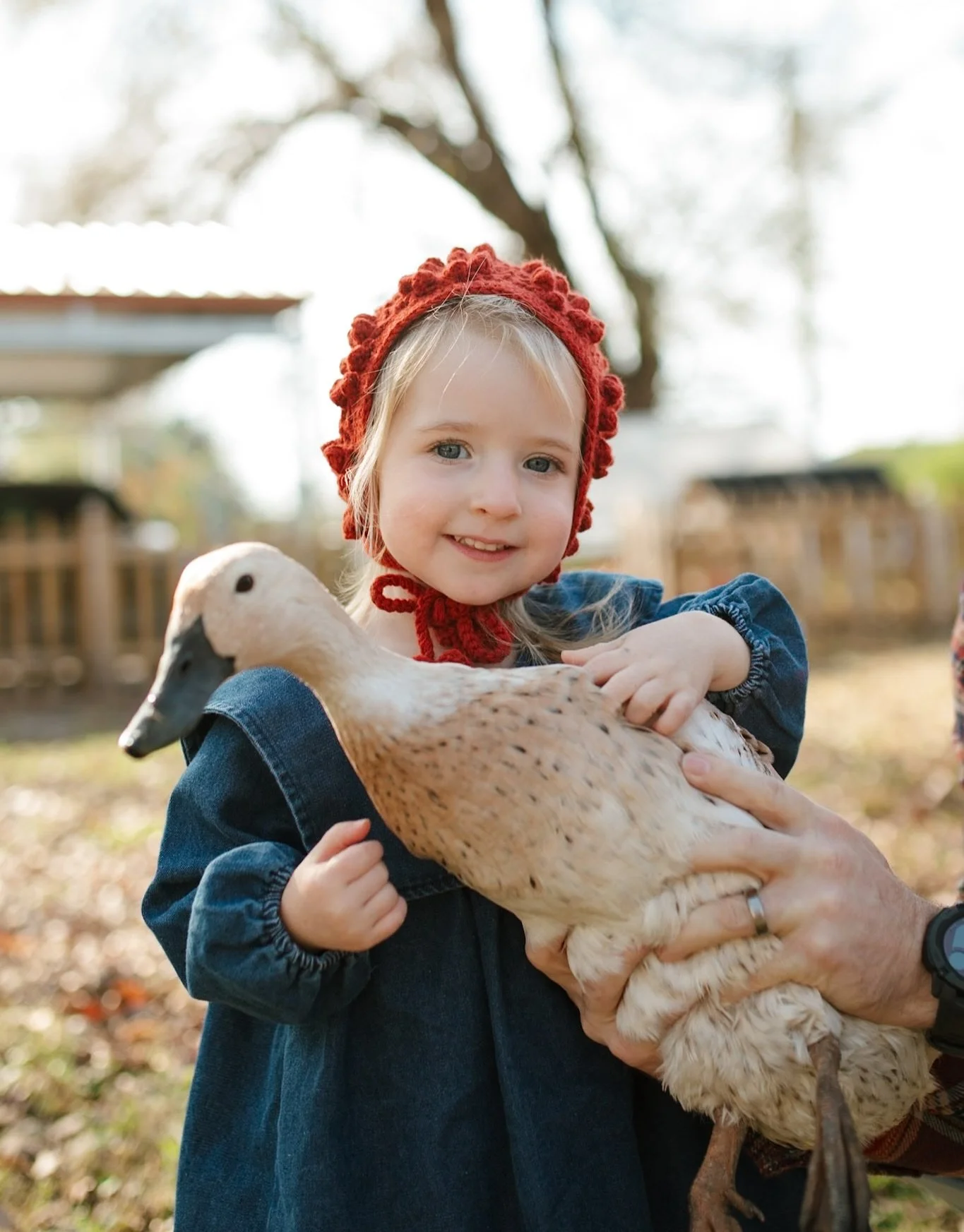 A girl and her duck. 🥲