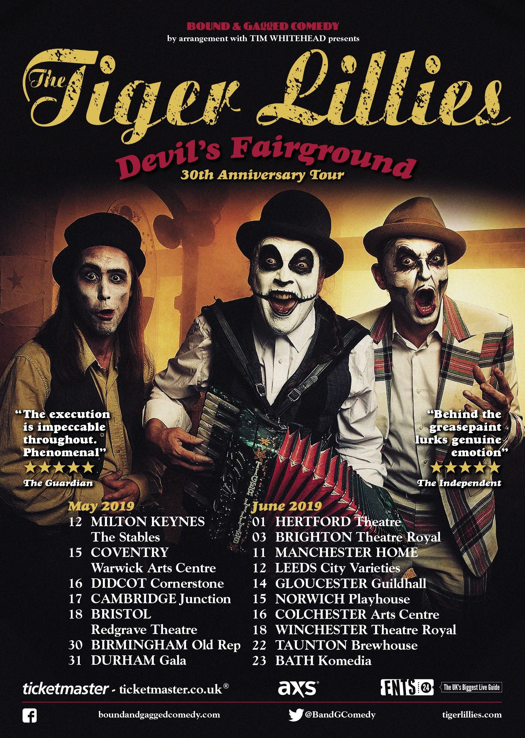 30th Anniversary, English Tour.