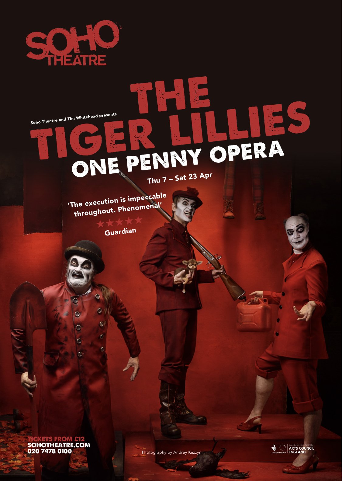 THE TIGER LILLIES: ONE PENNY OPERA IN SOHO THEATRE IN LONDON