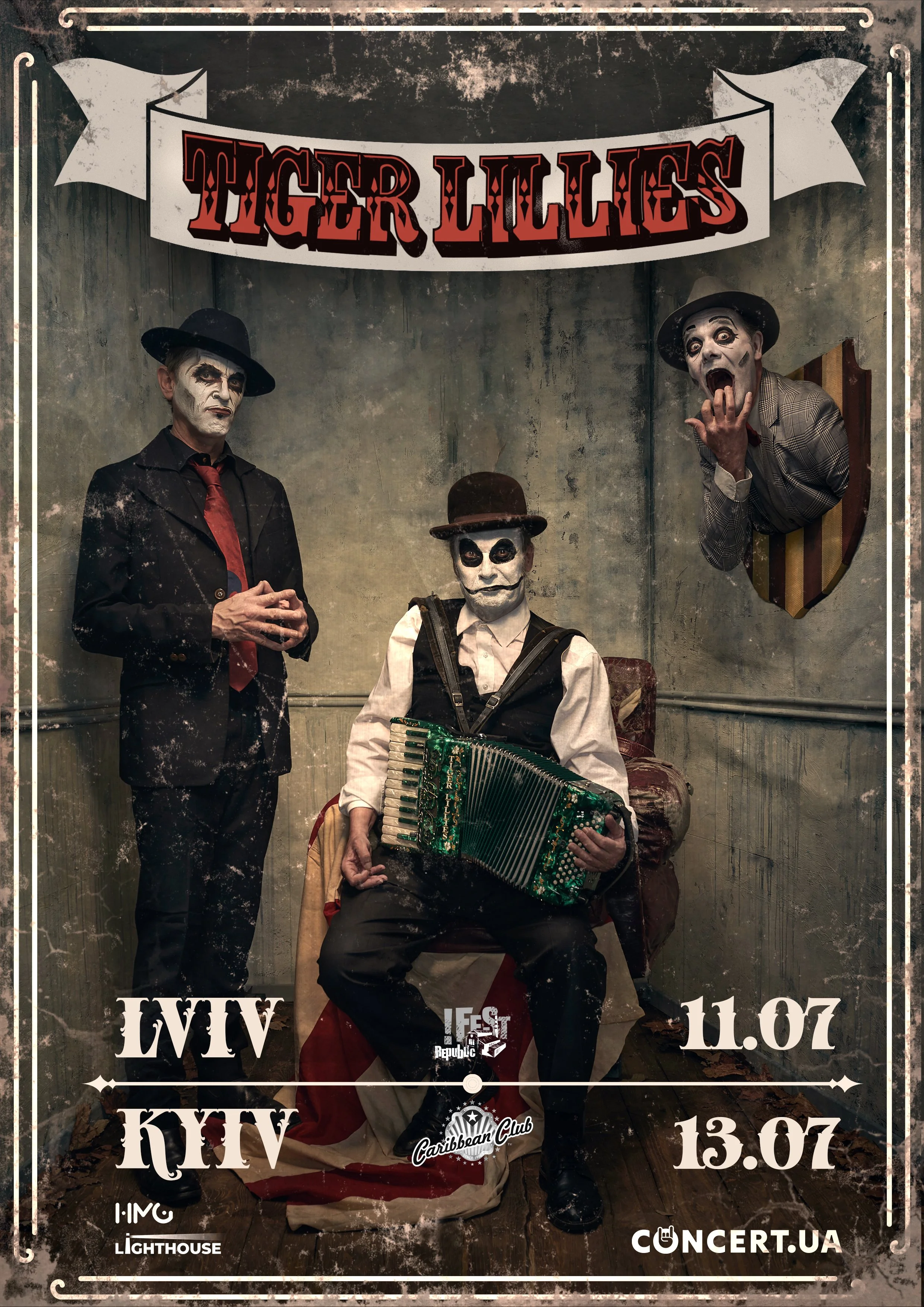THE TIGER LILLIES ARE HEADING TO UKRAINE and new album called UKRAINE will be released on 21st of July
