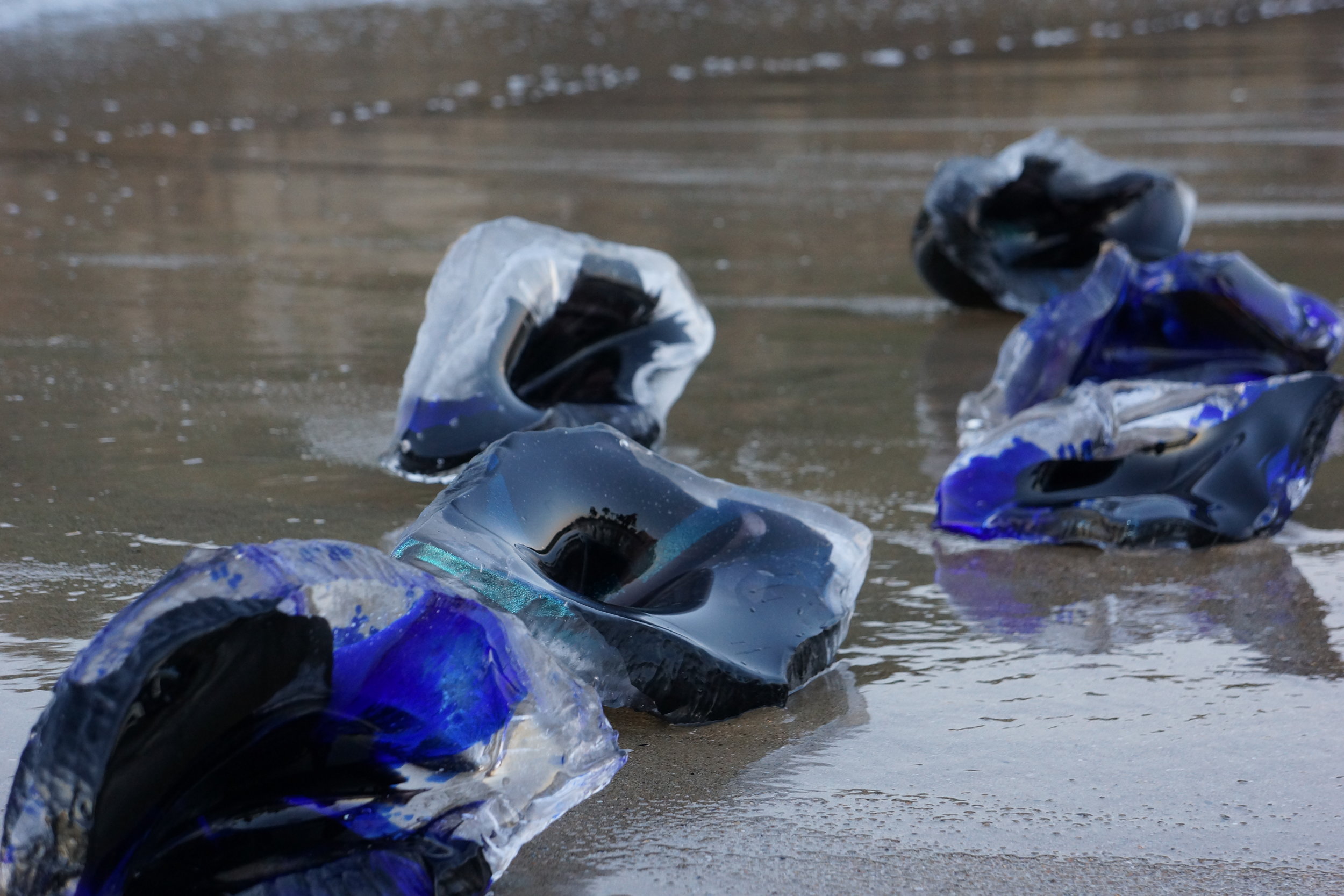   Installation , 2015, Photo: didierlecoq.com    Si on laisse le verre déployer spontanément ses formes, tout semble se passer comme si celles-ci se cherchaient elle-même dans la matière, alors qu’elles réagissent aux hypothèses créatives auxquelles 