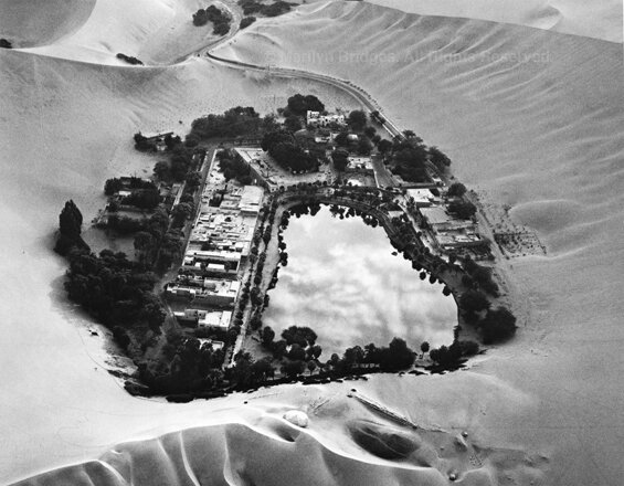  Huacachina Oasis near Ica, Peru, 1989.  