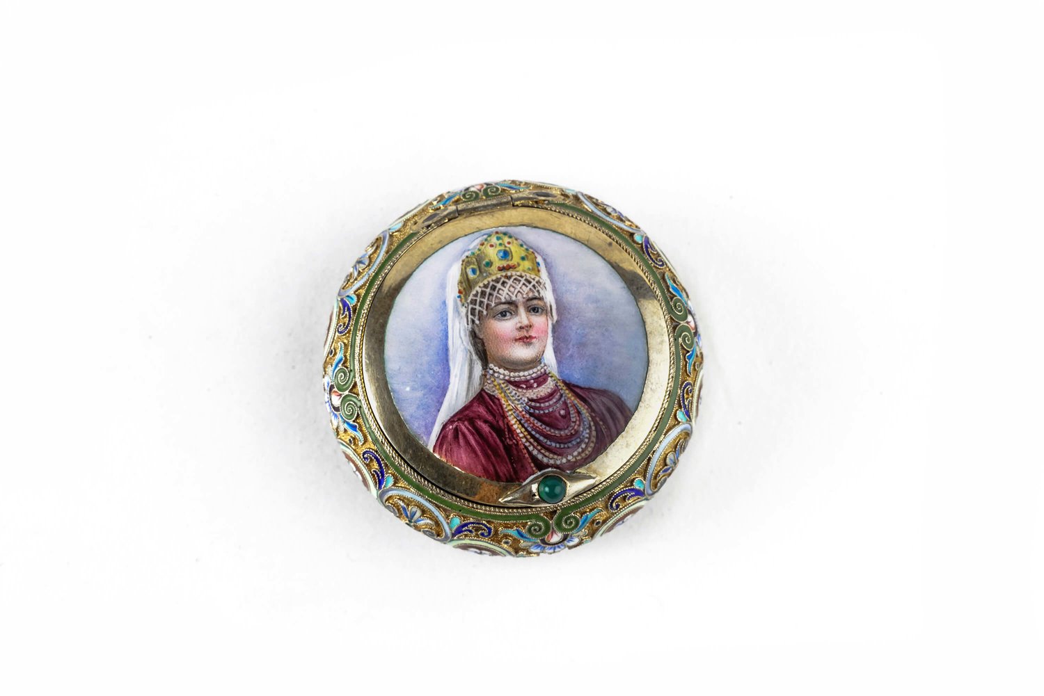 Russian Enamel Pictorial for Sale in New York