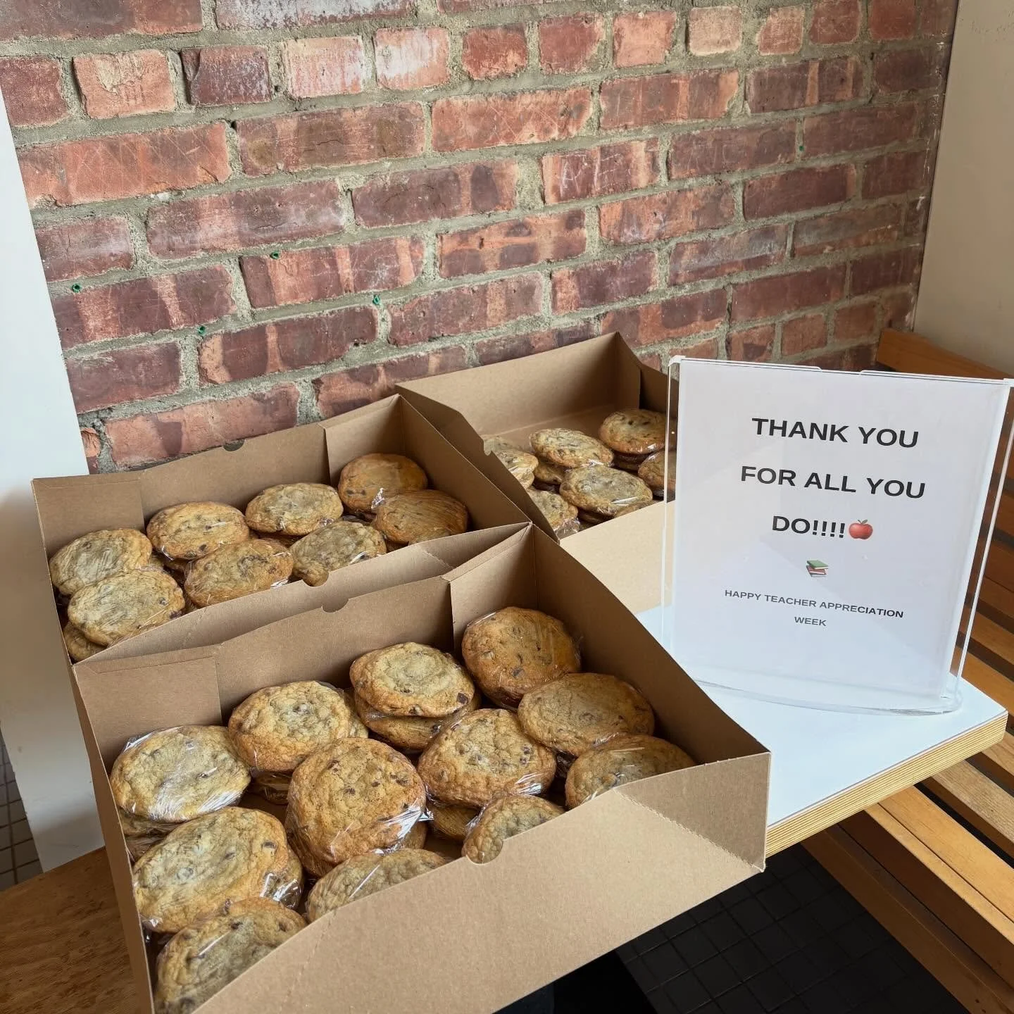 200 of Nancy&rsquo;s famous chocolate chip cookies ready to go for Germantown Central School District&rsquo;s annual Teacher appreciation week! Thank you so much to all the teachers, assistants, and helpers who are the cornerstones of our community! 
