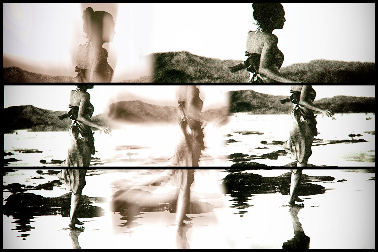 CostaRica-Sepia-Triptych-  Beach-Mermaid.jpg