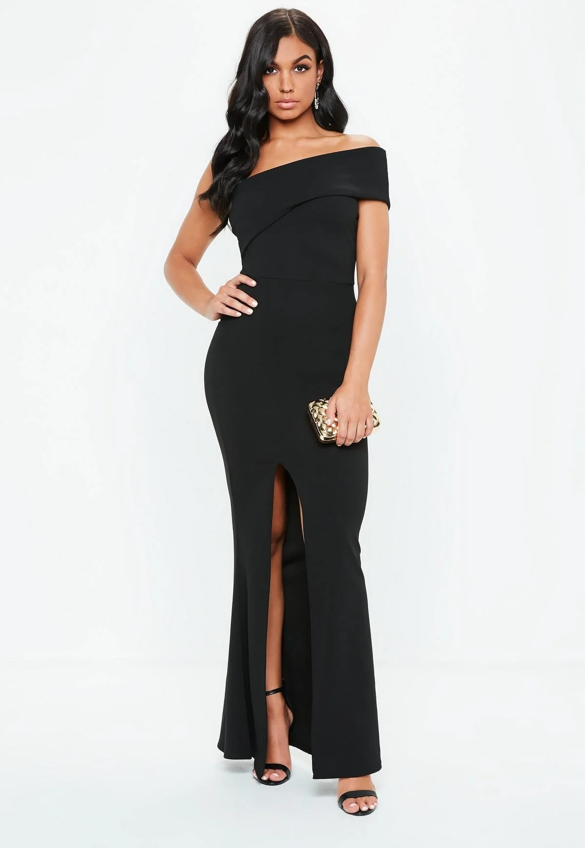 Black Wedding Guest Maxi 