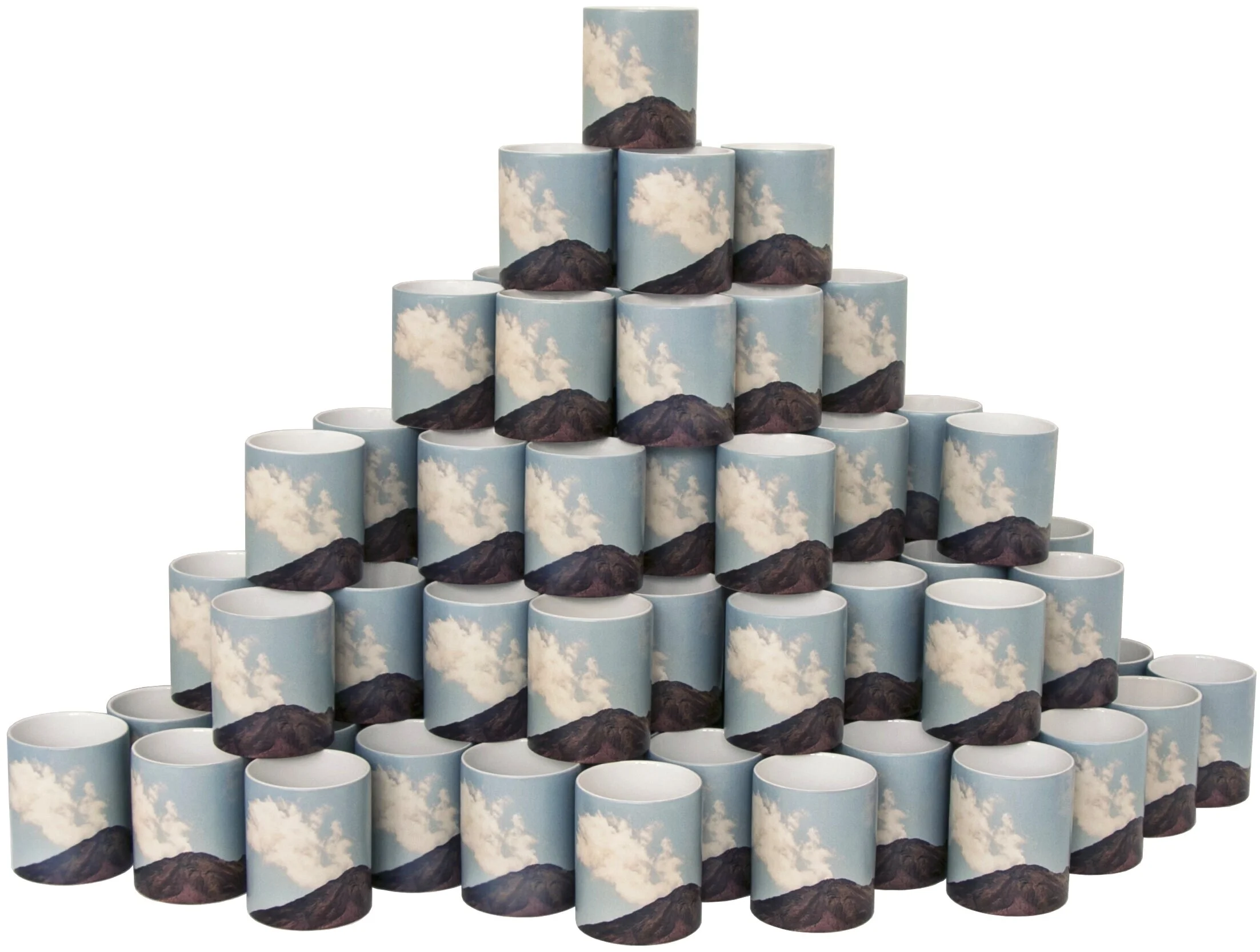 Mountain View, Photo printed Mugs installation