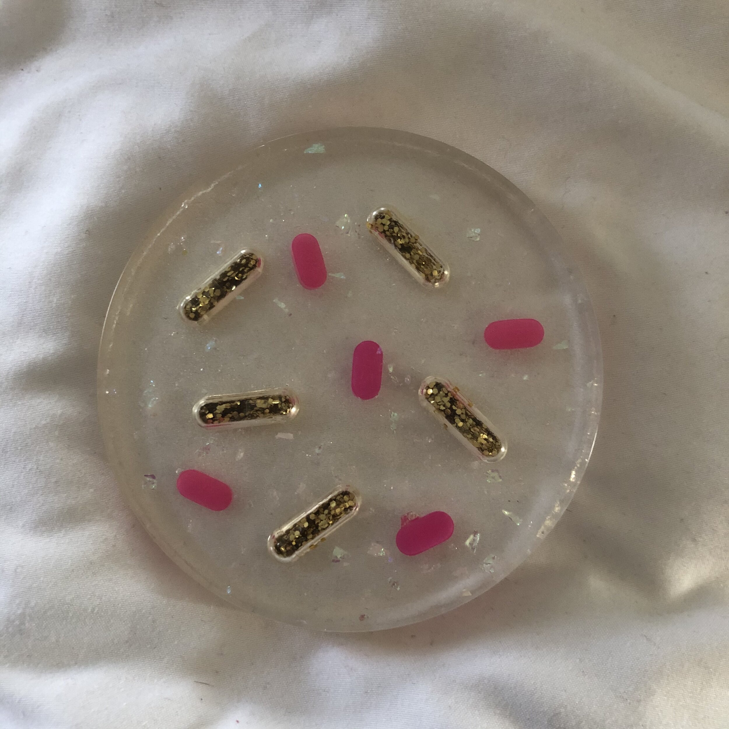 Glitter Pill Coaster